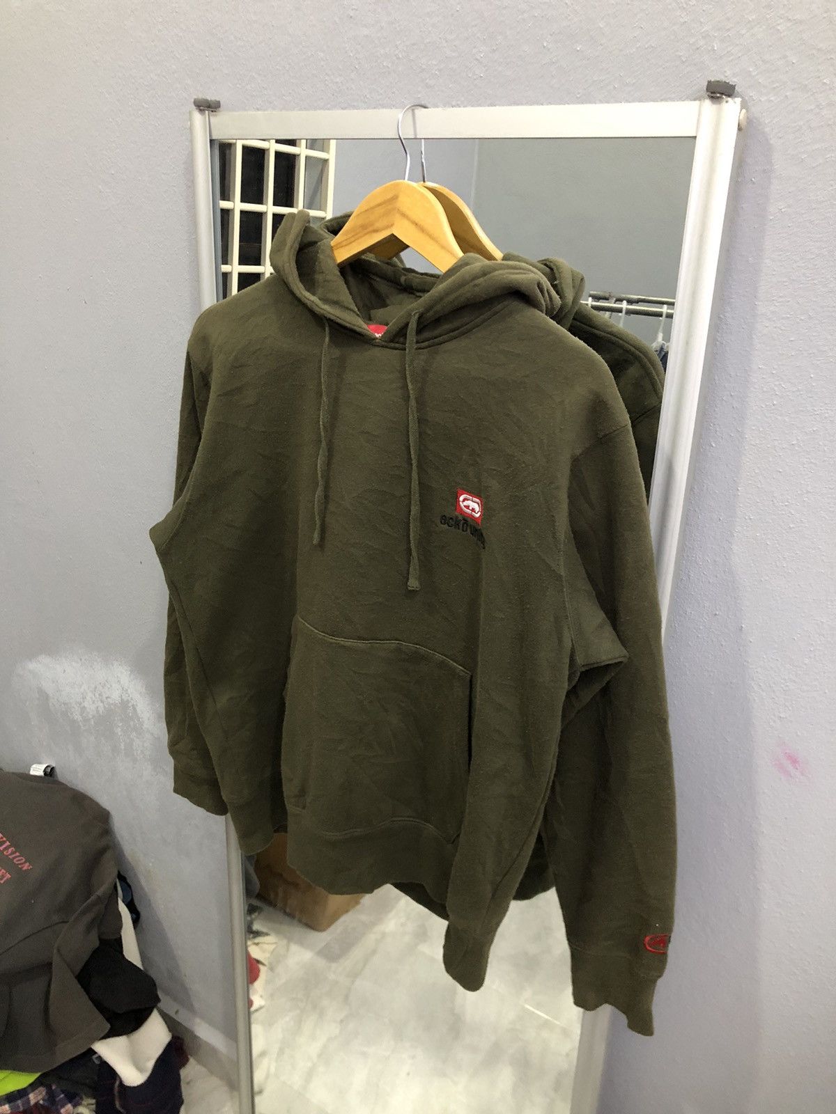 Ecko Unltd. Ecko Unltd Olive Hoodie – LL (Fits Like L / Boxy M) Size US M / EU 48-50 / 2 - 2 Thumbnail