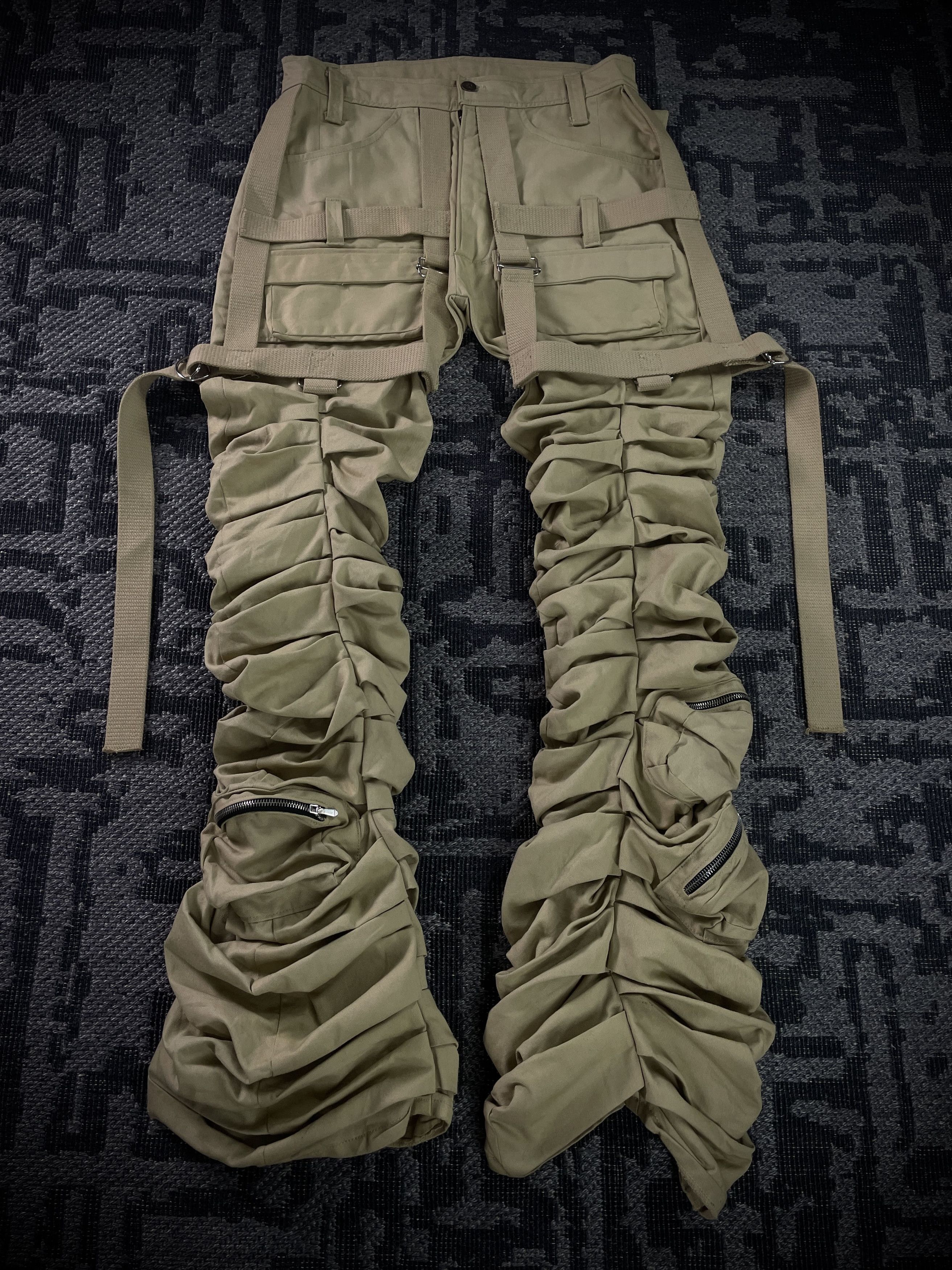 Other Kam Vercetti Cargo Flared Pants Size US 32 / EU 48 - 3 Thumbnail