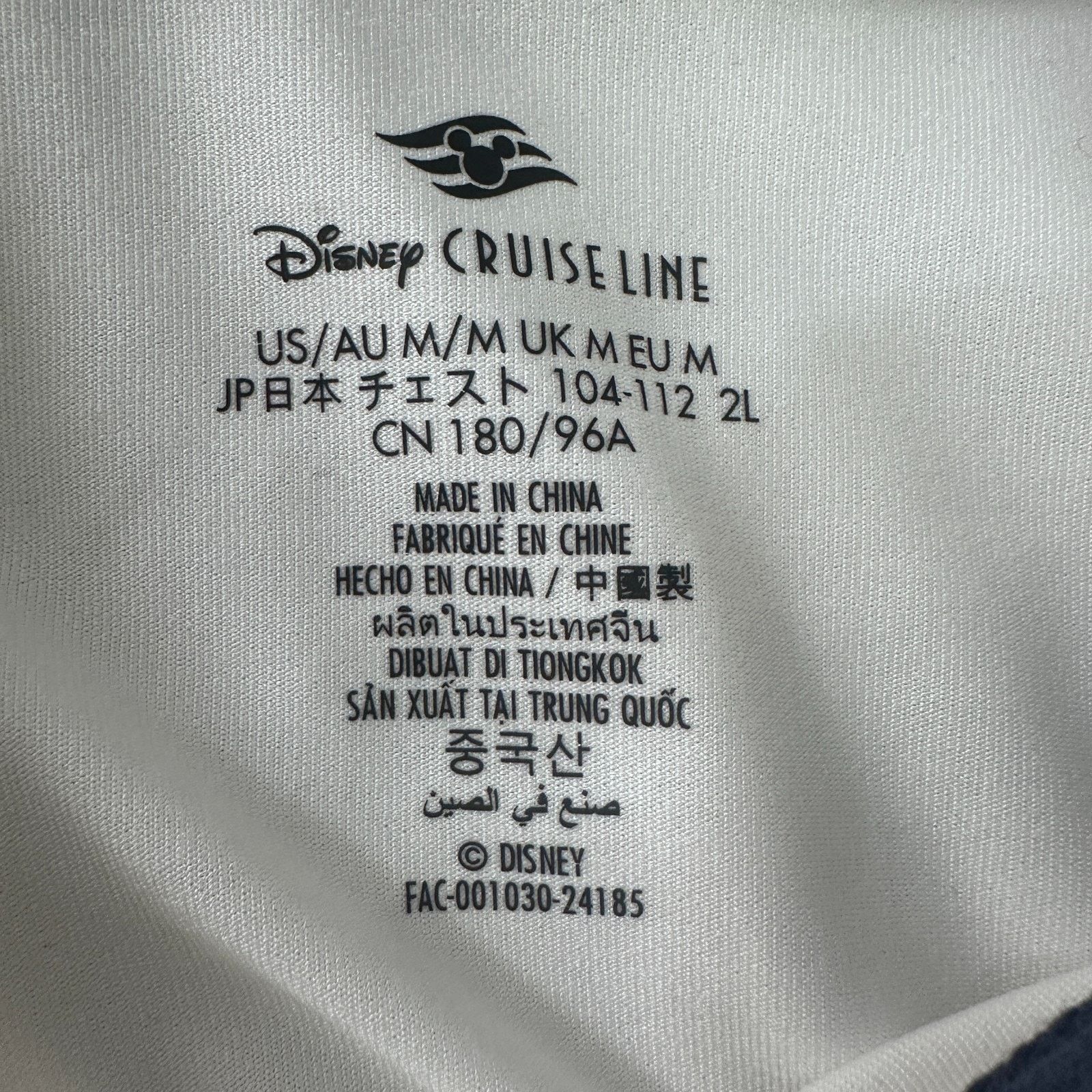 Disney Disney Cruise Line Point Lookout Cay Polo Shirt Men M White Size US M / EU 48-50 / 2 - 5 Thumbnail