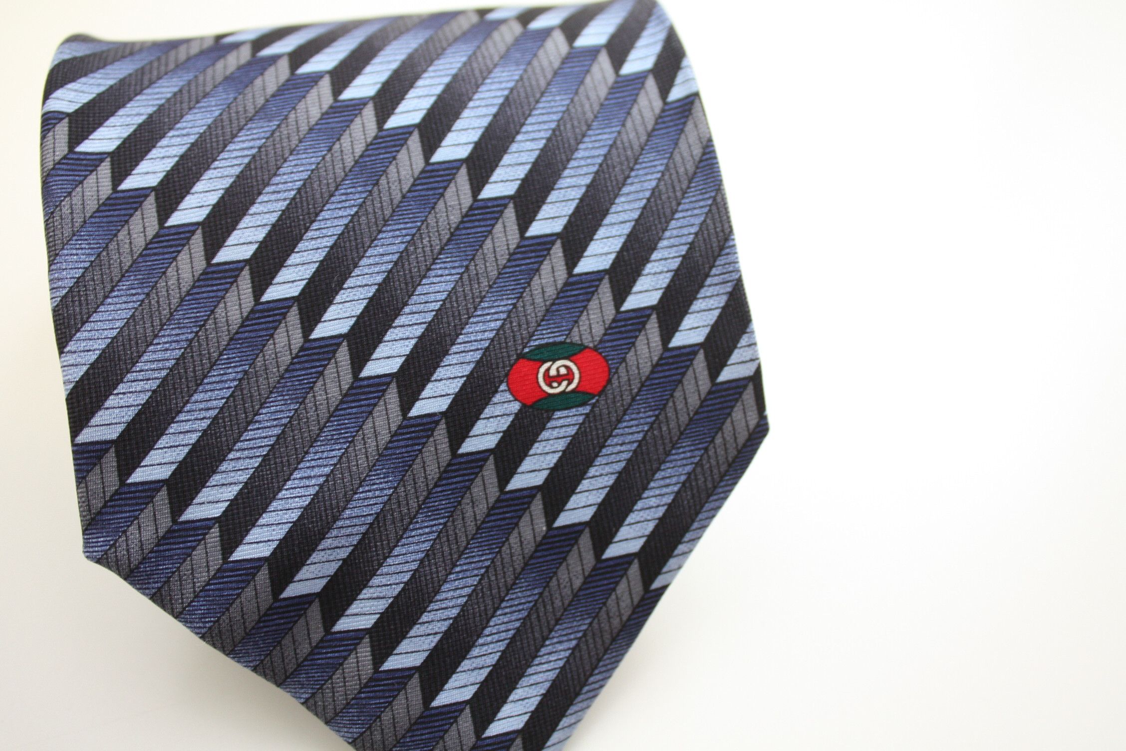 Gucci Gucci Navy Blue Silk Tie Made In Italy Size ONE SIZE - 5 Thumbnail