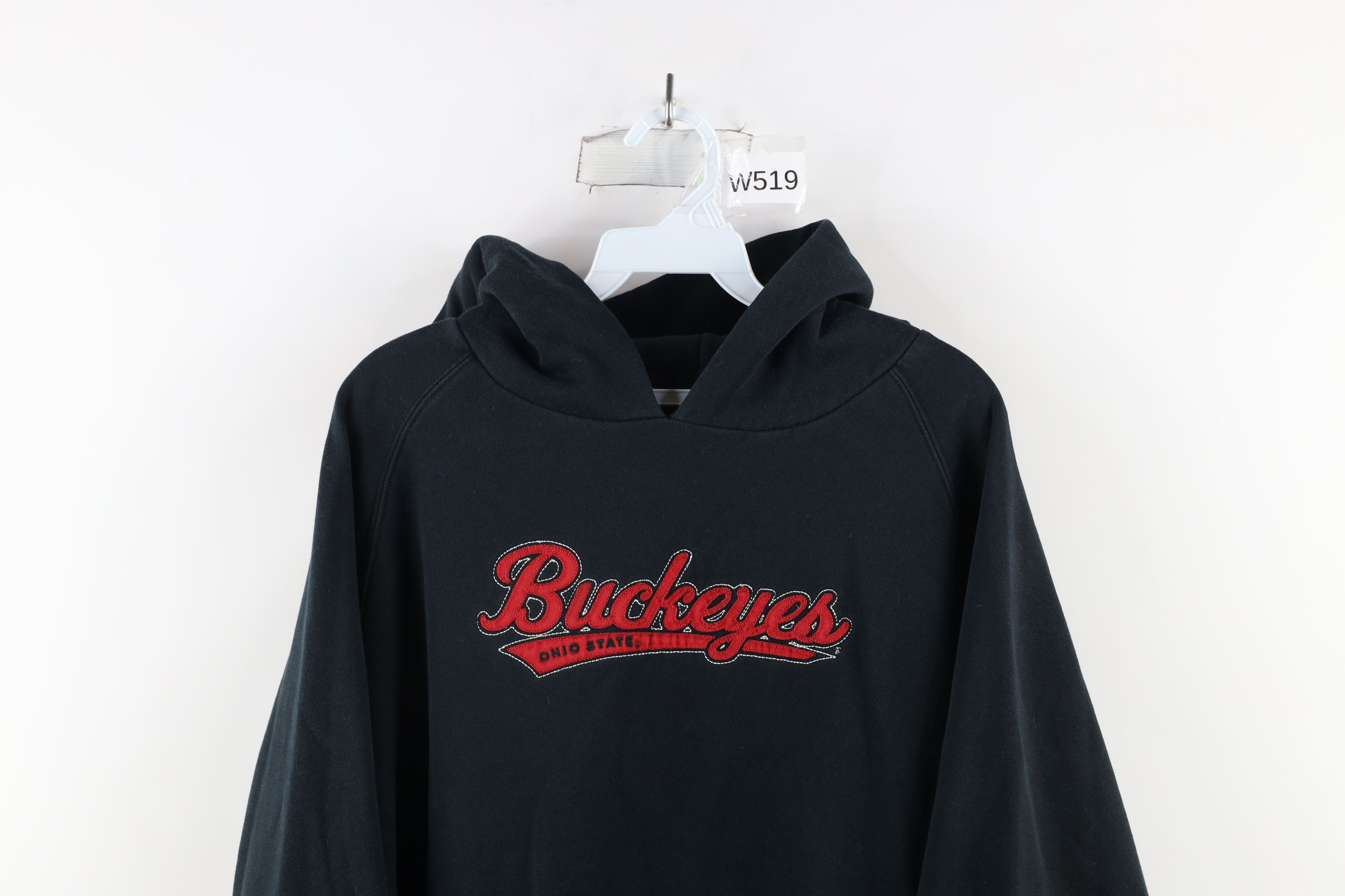 Vintage Vintage 90s Out Script Ohio State University Hoodie Black Size L / US 10 / IT 46 - 2 Thumbnail