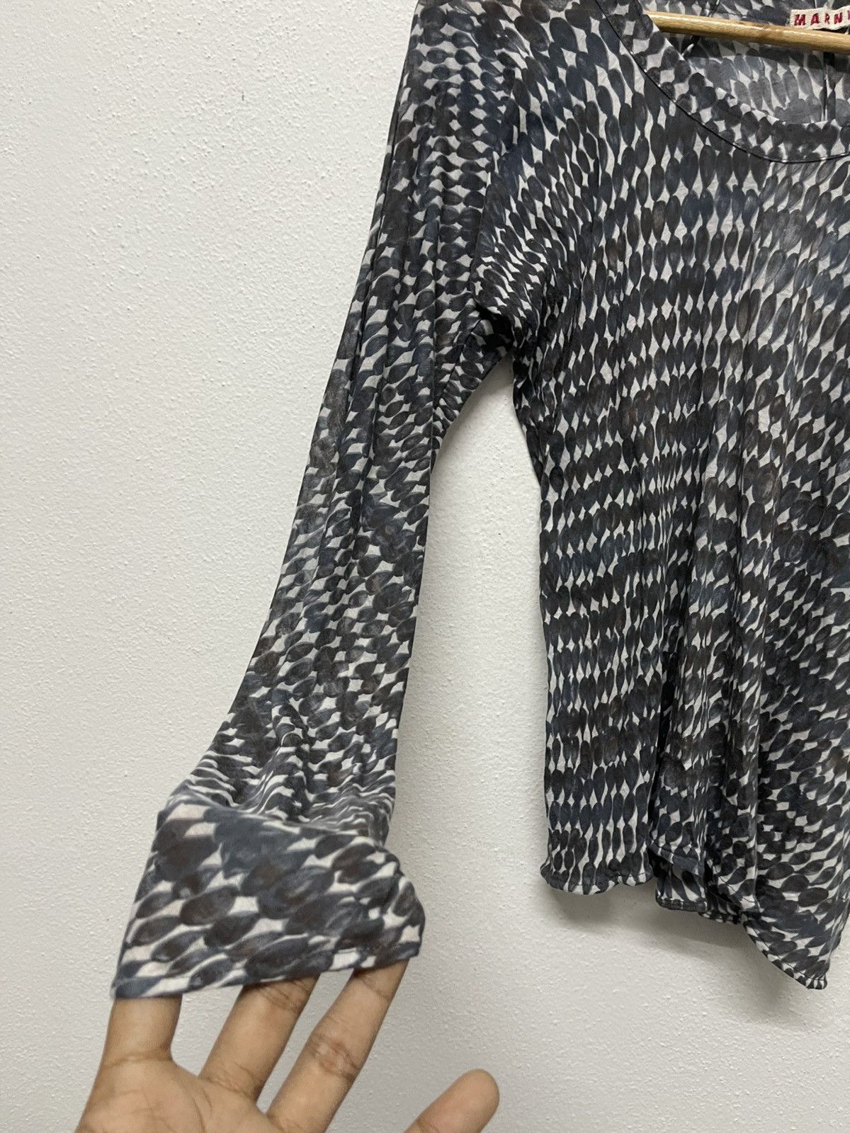 Marni × Vintage 90s MARNI LONG SLEEVE SHIRT WOMEN 42 Size M / US 6-8 / IT 42-44 - 3 Thumbnail