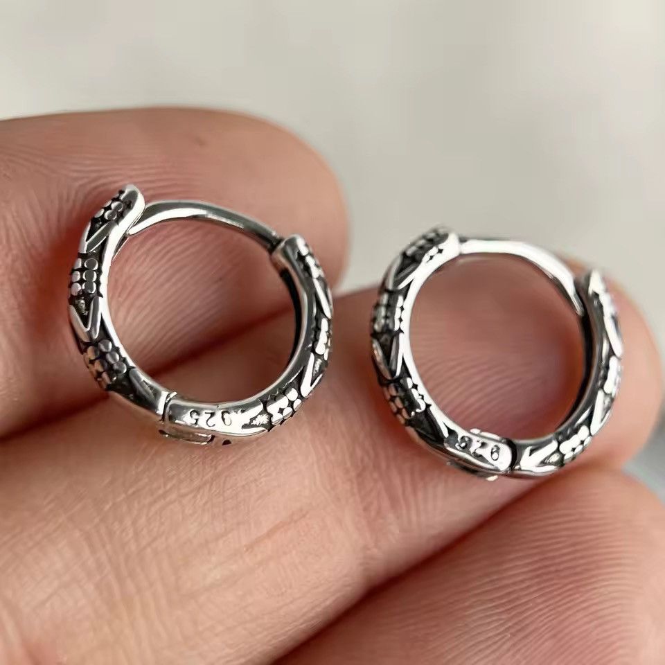 Sterling Silver 925 Sterling Silver Vintage Earrings Size ONE SIZE - 2 Thumbnail