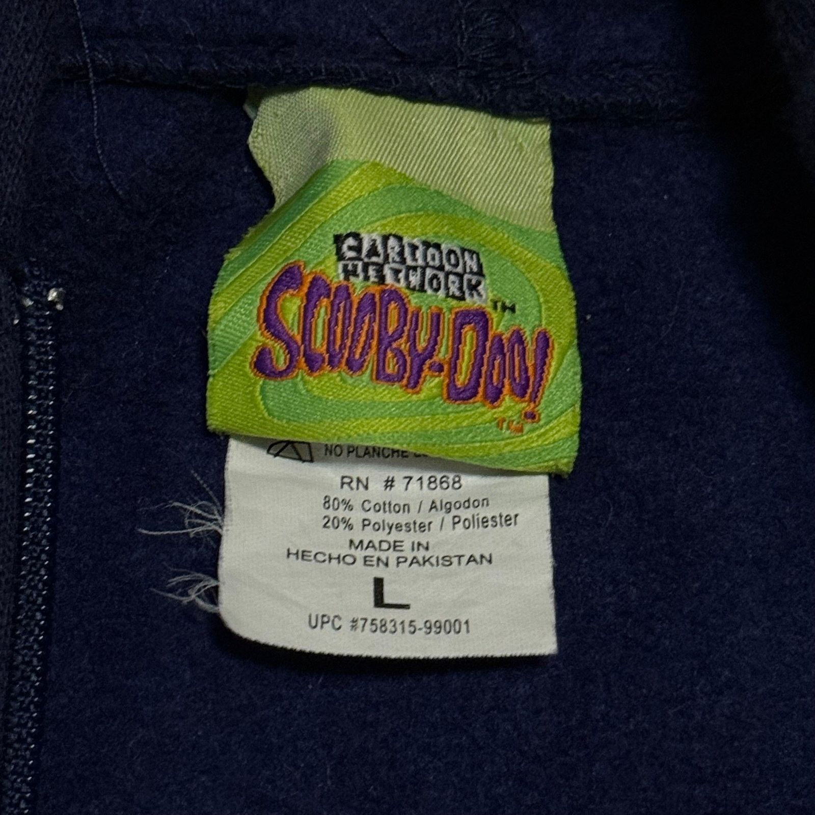 Cartoon Network Scooby Doo Full Zip Hoodie Size Large Cartoon Network 2002 Size L / US 10 / IT 46 - 4 Thumbnail