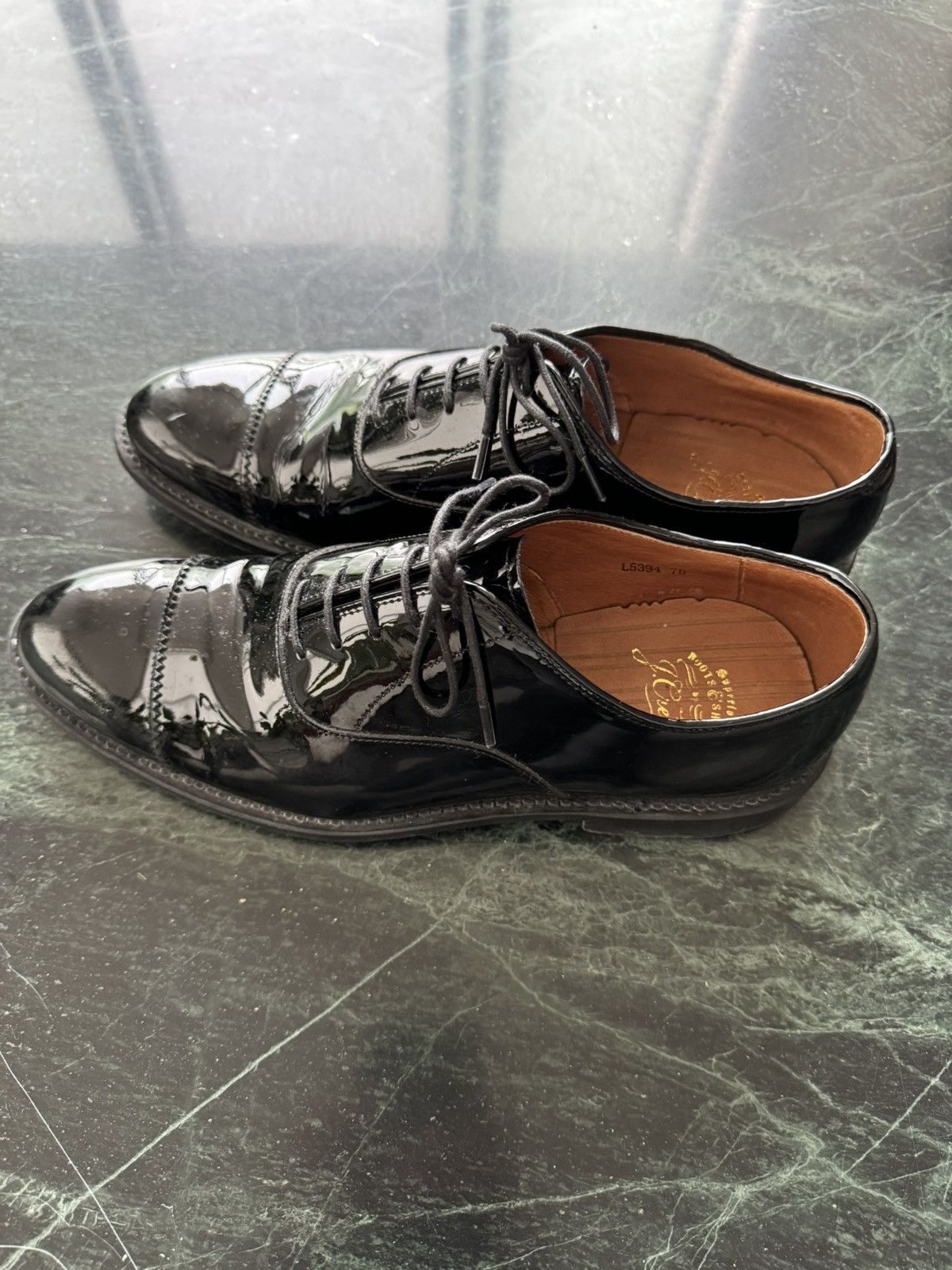 J.Crew Patent Leather Captoe Derby Size US 7 / EU 40 - 2 Thumbnail