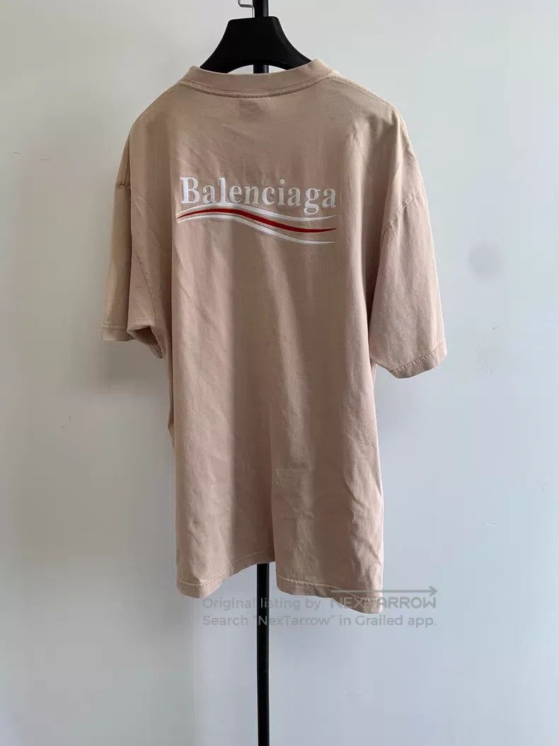 Balenciaga Balenciaga Letter Print Round Neck Short Sleeve T-Shirt Size XS / US 0-2 / IT 36-38 - 2 Thumbnail