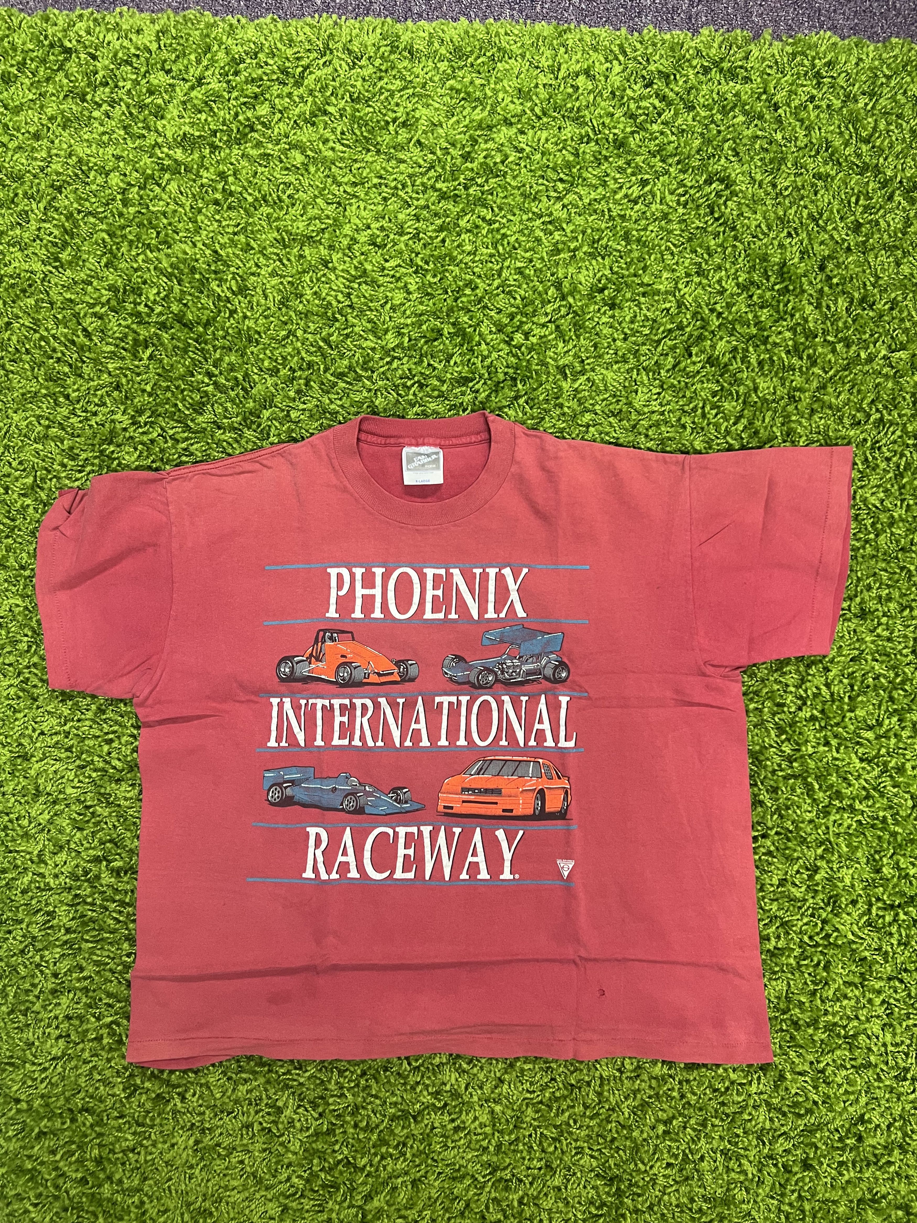 Vintage 1990s Phoenix International Raceway Tshirt Size US XL / EU 56 / 4 - 1 Thumbnail