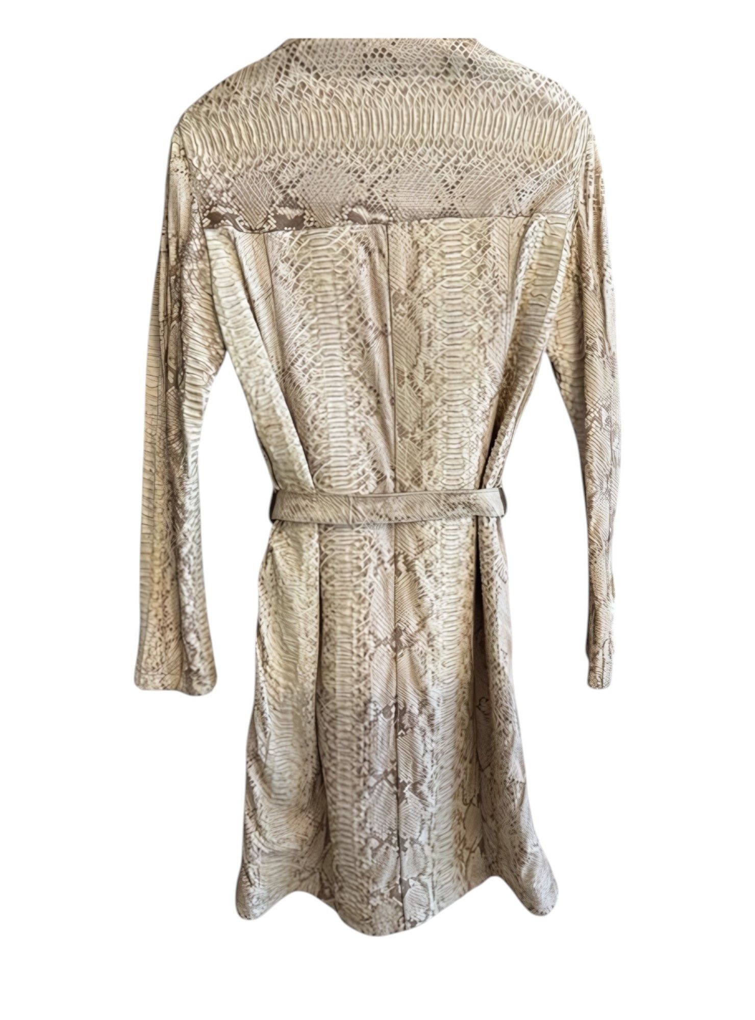 Prada S/S 2004 RUNWAY REAL PYTHON SKIN LEATHER COAT Size M / US 6-8 / IT 42-44 - 3 Thumbnail