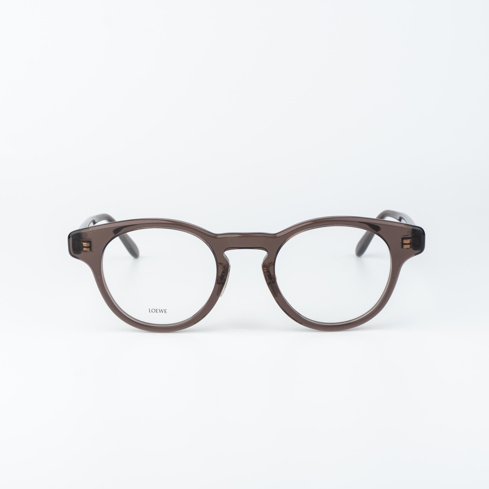 Loewe Loewe Men Eyeglasses Brown Round LW50085F 050 NEW AUTHENTIC Size ONE SIZE - 2 Thumbnail