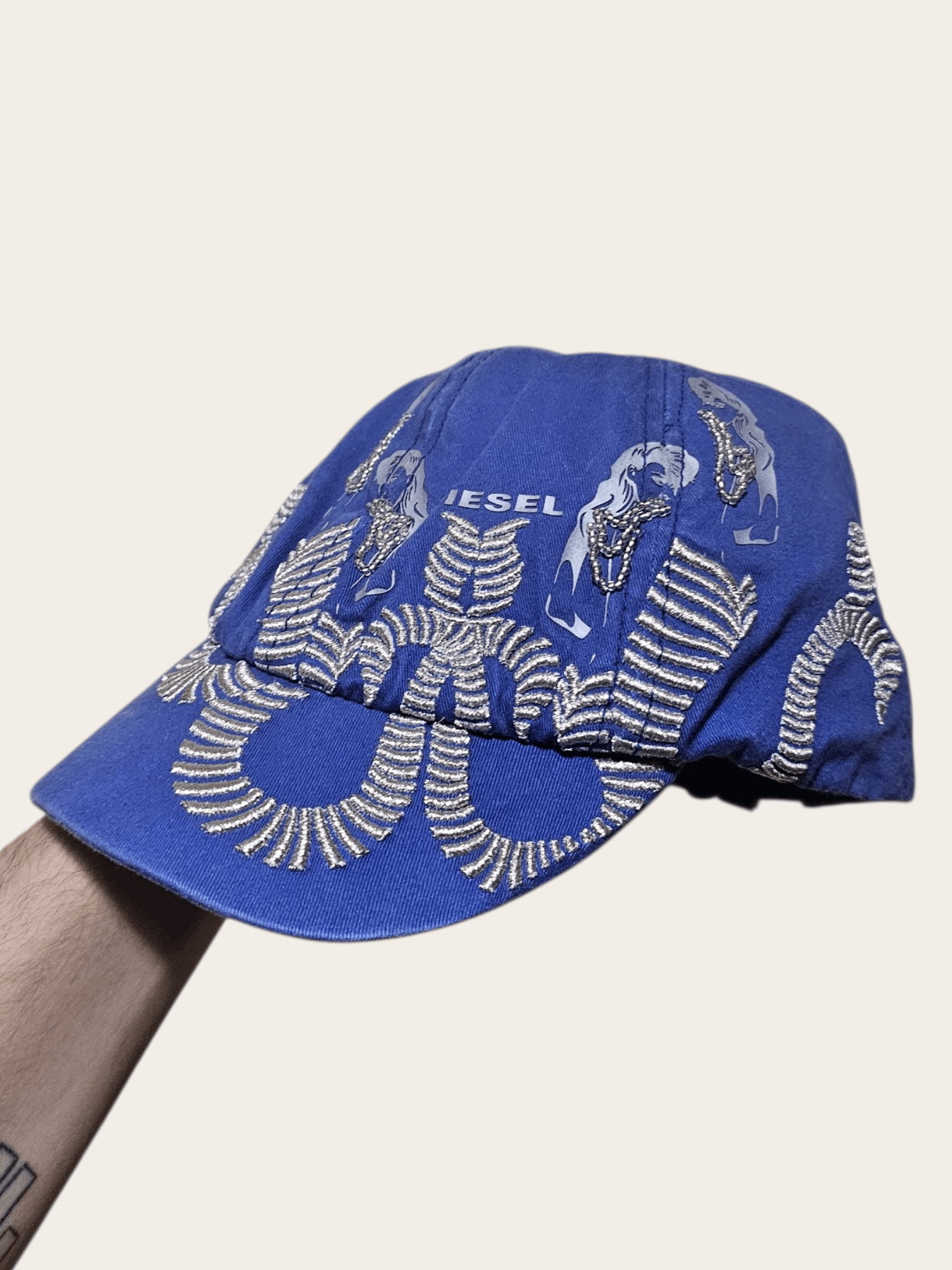 Diesel Diesel y2k Blue Hat Size ONE SIZE - 4 Thumbnail
