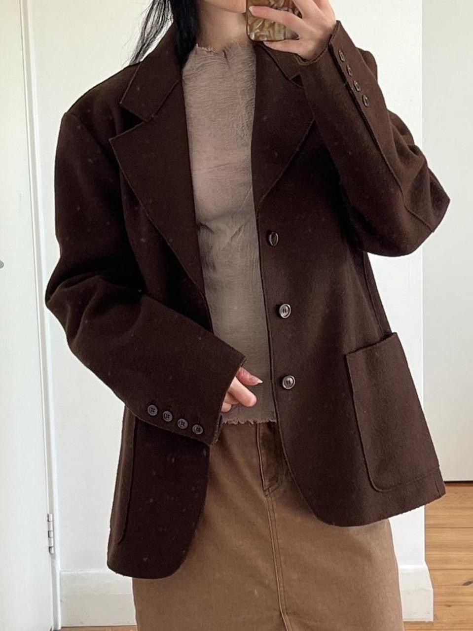 W&LT × Walter Van Beirendonck 90s brown wool blazer Size US M / EU 48-50 / 2 - 6 Thumbnail