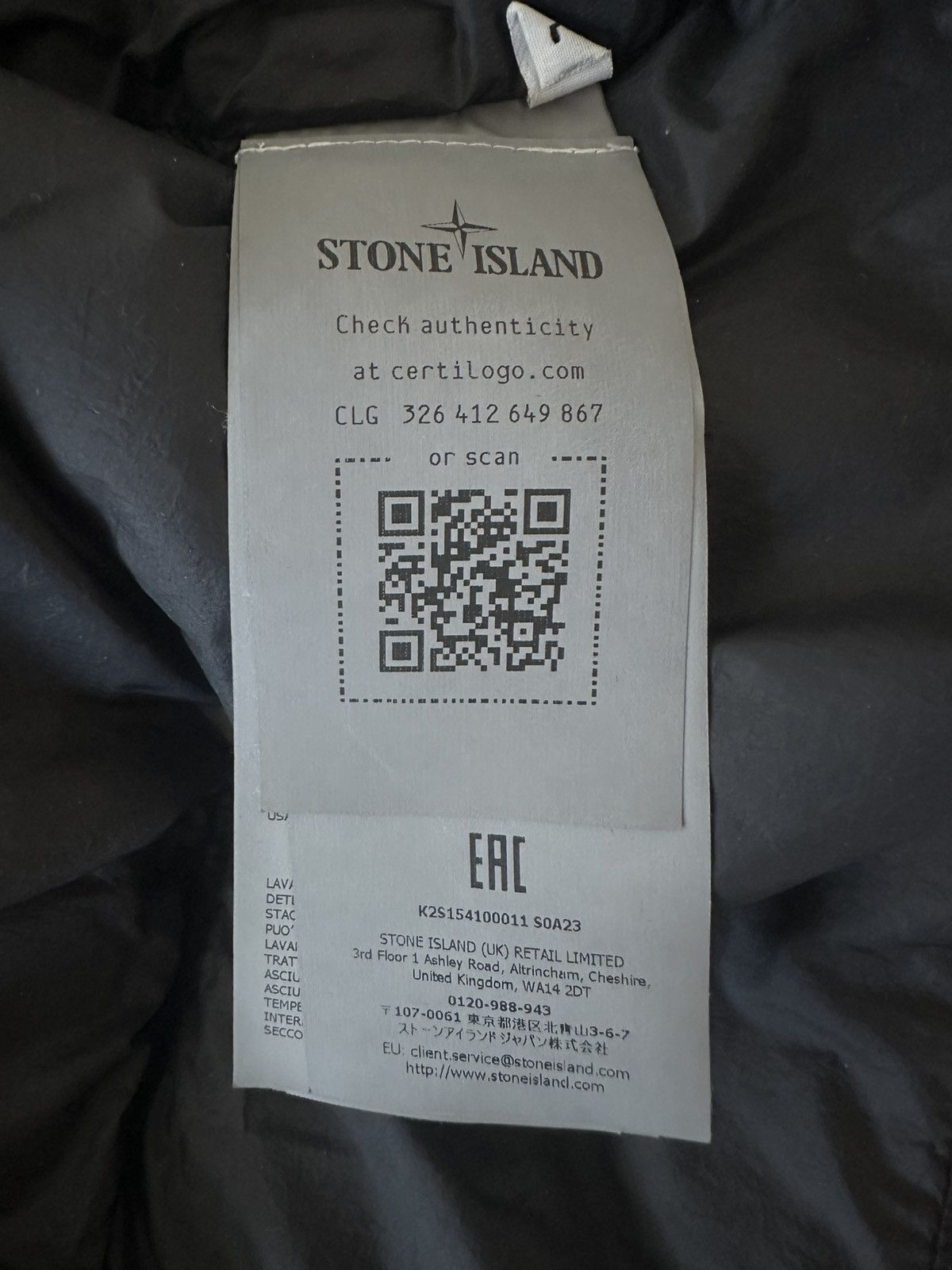 Stone Island 4100011 Crinkle Reps NY Size US L / EU 52-54 / 3 - 9 Thumbnail