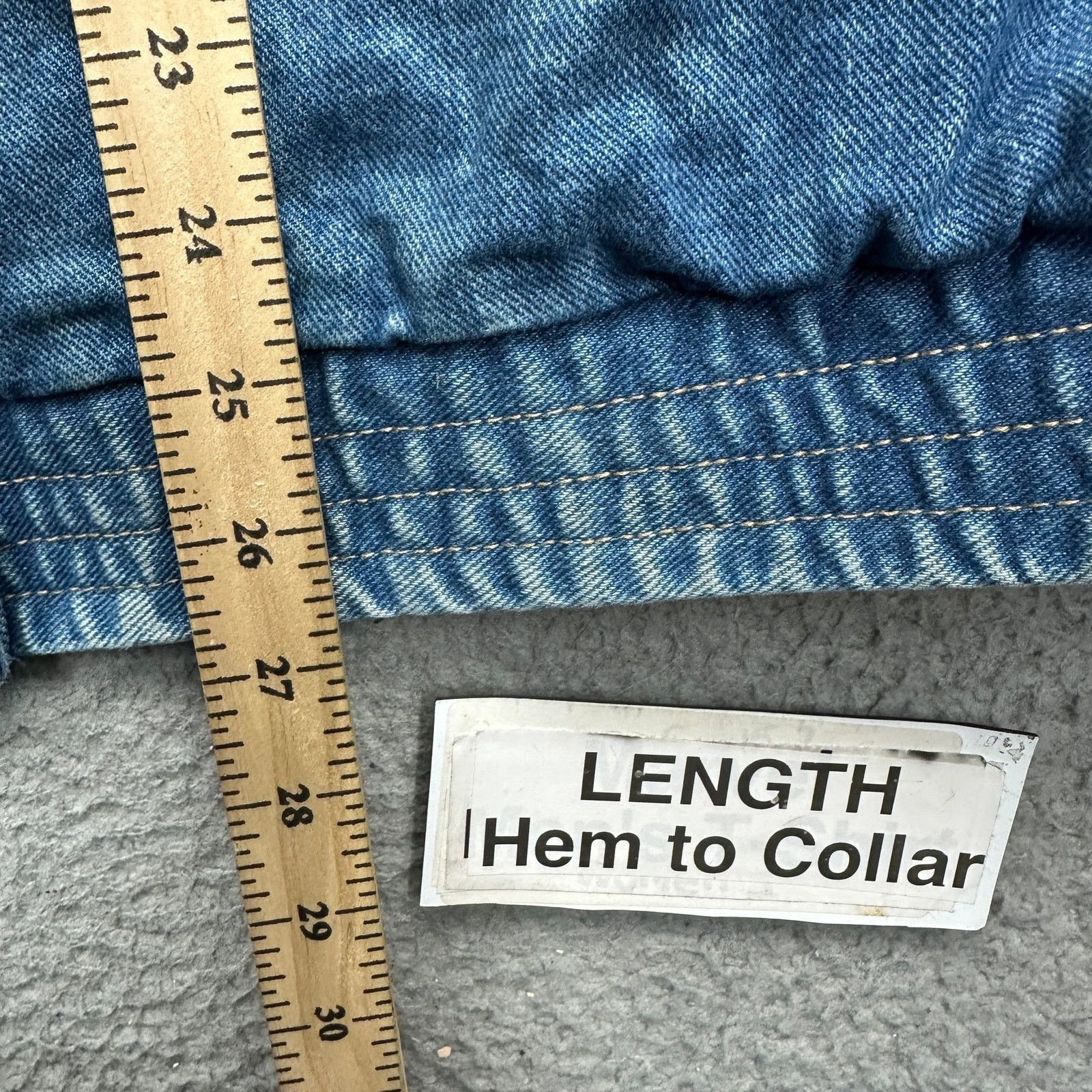 Other VTG Current Seen Denim Floral Lined Zip Bomber Jacket 18W 2X Size XXL / US 16-18 / IT 52-54 - 8 Thumbnail