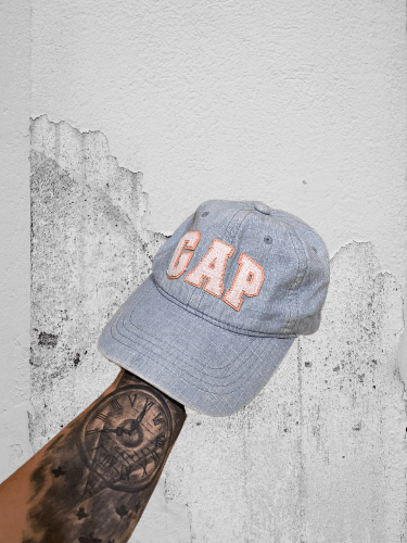 Gap × Vintage Vintage Baby GAP Denim Baseball Cap - Acid Wash Jean Hat Size ONE SIZE - 1 Thumbnail