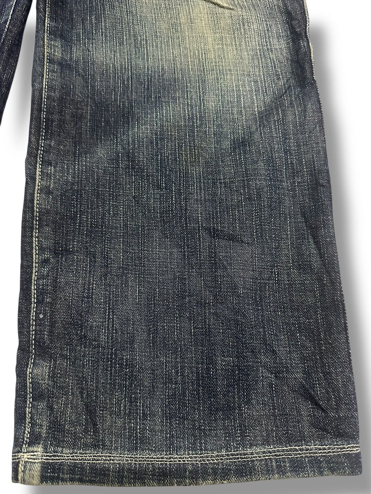 Japanese Brand TheStyleKey Embroidered Vintage Jean Baggy Loose Style Faded Size US 33 - 11 Thumbnail