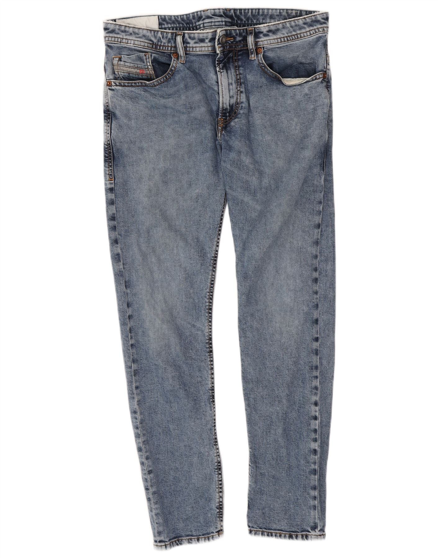 Diesel Mens Skinny Jeans W32 L29 Blue Cotton Size US 32 / EU 48 - 1 Thumbnail