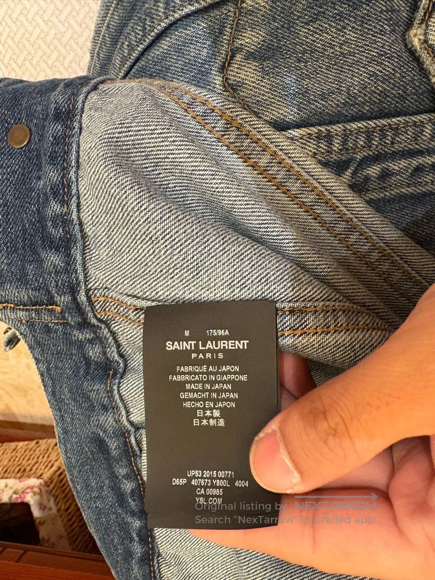 Saint Laurent Paris Saint Laurent Hedi Slimane 2015 Denim Jacket. Size US M / EU 48-50 / 2 - 4 Thumbnail