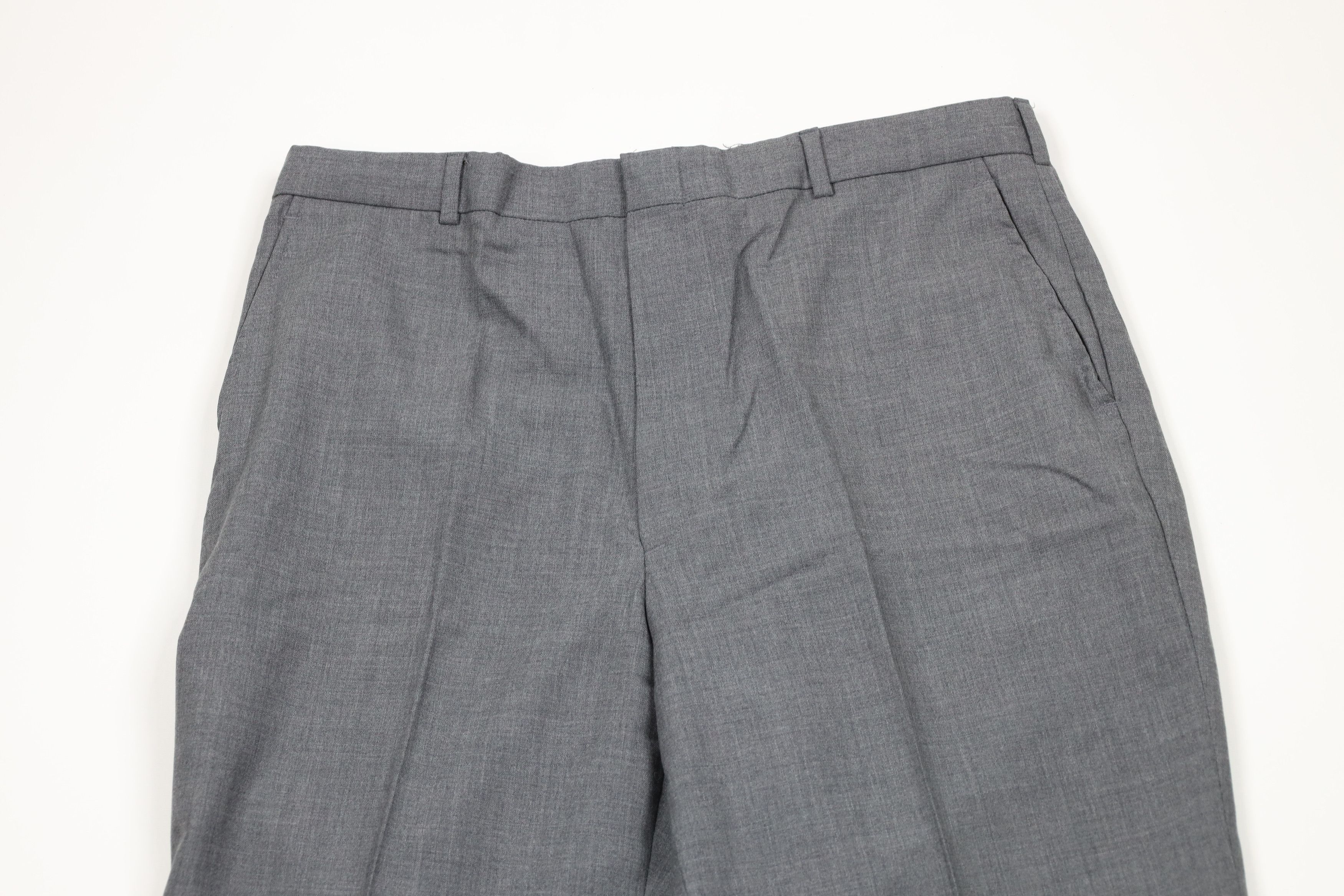 Lands' End × Vintage Vintage 90s Lands End Wide Leg Chino Pants Heather Gray USA Size US 36 / EU 52 - 2 Thumbnail