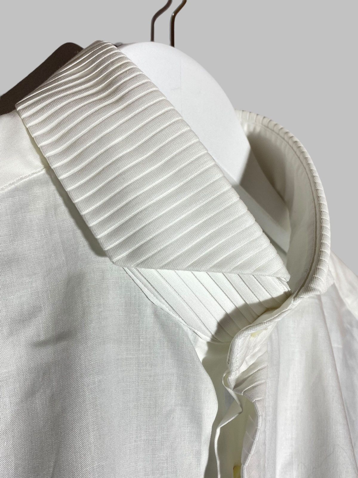 Pal Zileri Pal Zileri Gruppo Foral New Cotton Shirt Ribbed Details Size US L / EU 52-54 / 3 - 15 Thumbnail