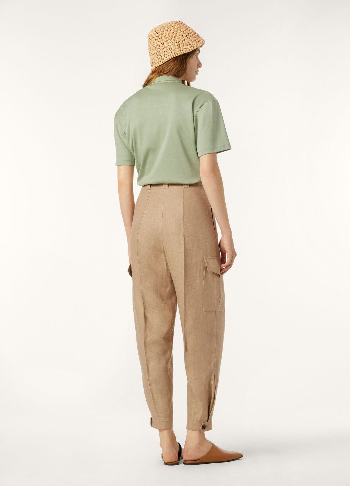 Loro Piana o1srvl11e0526 FAP2881 Tremezzo Polo Shirt in Light Green Size L / US 10 / IT 46 - 5 Thumbnail