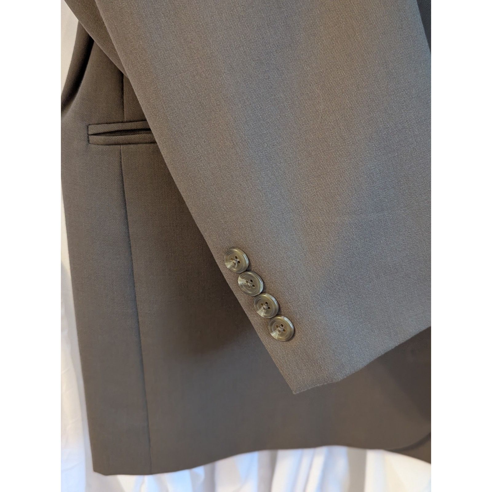 Chaps Size 42R Brown Pure New Wool 2 Button Notch Lapel Blazer Size 42R - 11 Thumbnail