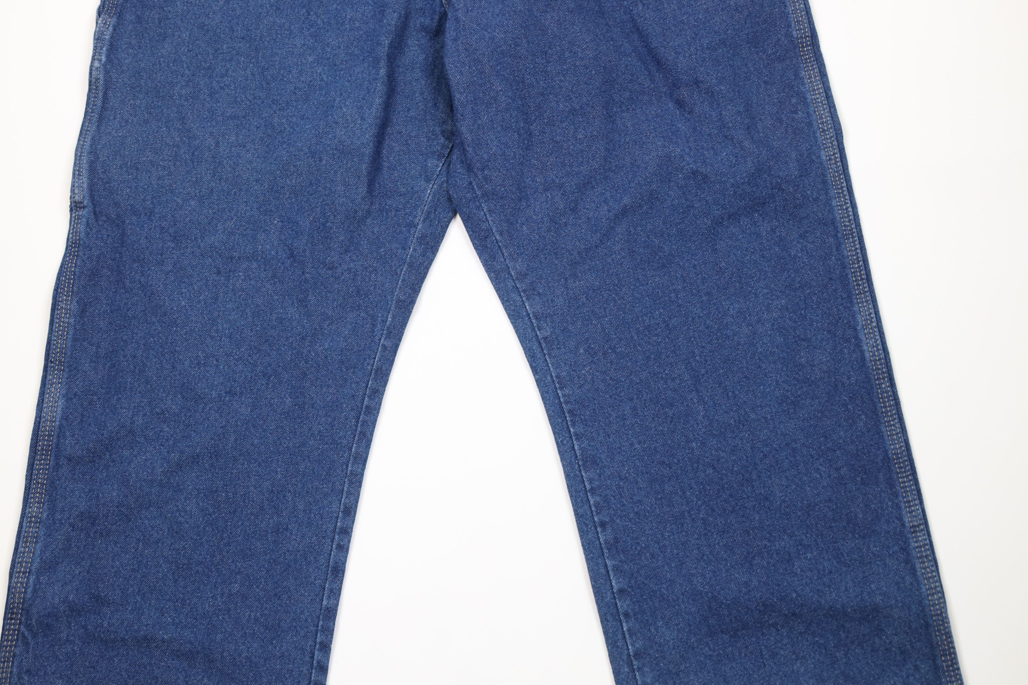 Dickies Deadstock Vintage Y2K Dickies Wide Leg Dungaree Jeans Blue Size US 42 / EU 58 - 3 Thumbnail