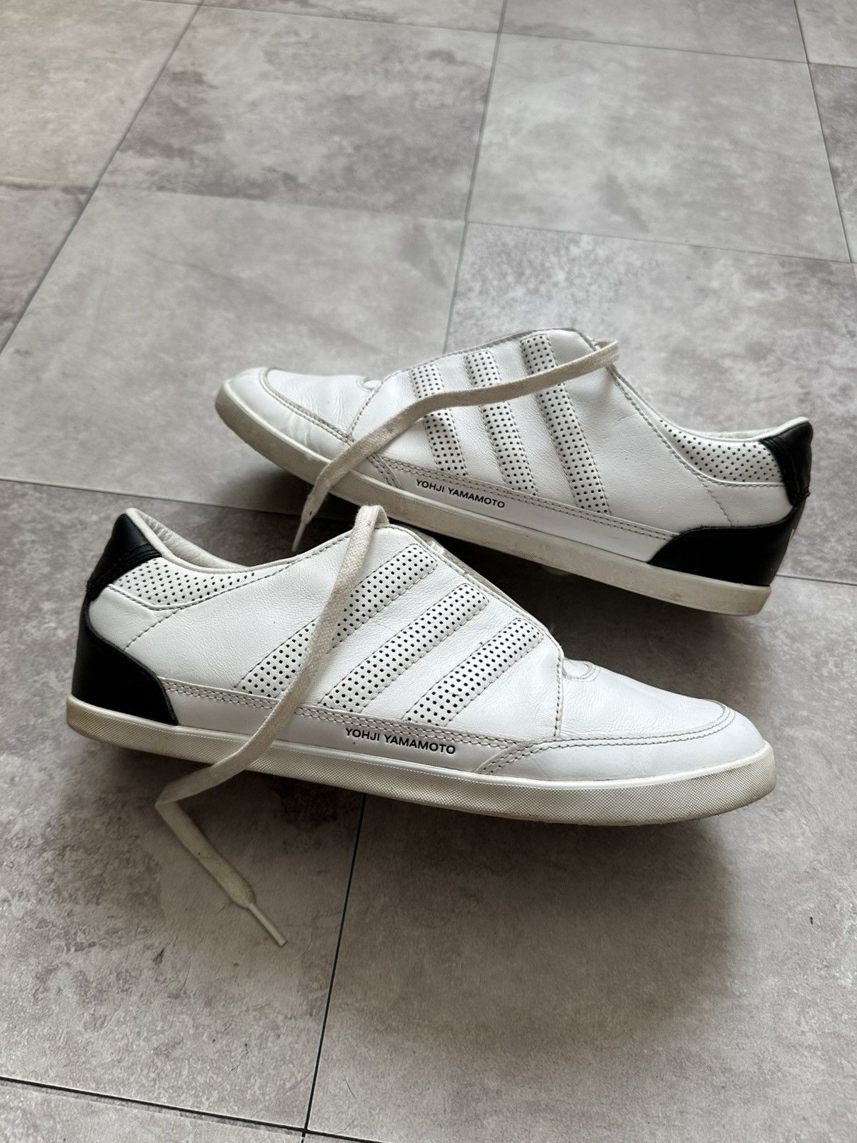 Adidas × Y-3 × Yohji Yamamoto Y-3 Adidas Yohji Yamamoto Leather Trainers Sneakers Shoes Size US 6.5 / IT 36.5 - 3 Thumbnail