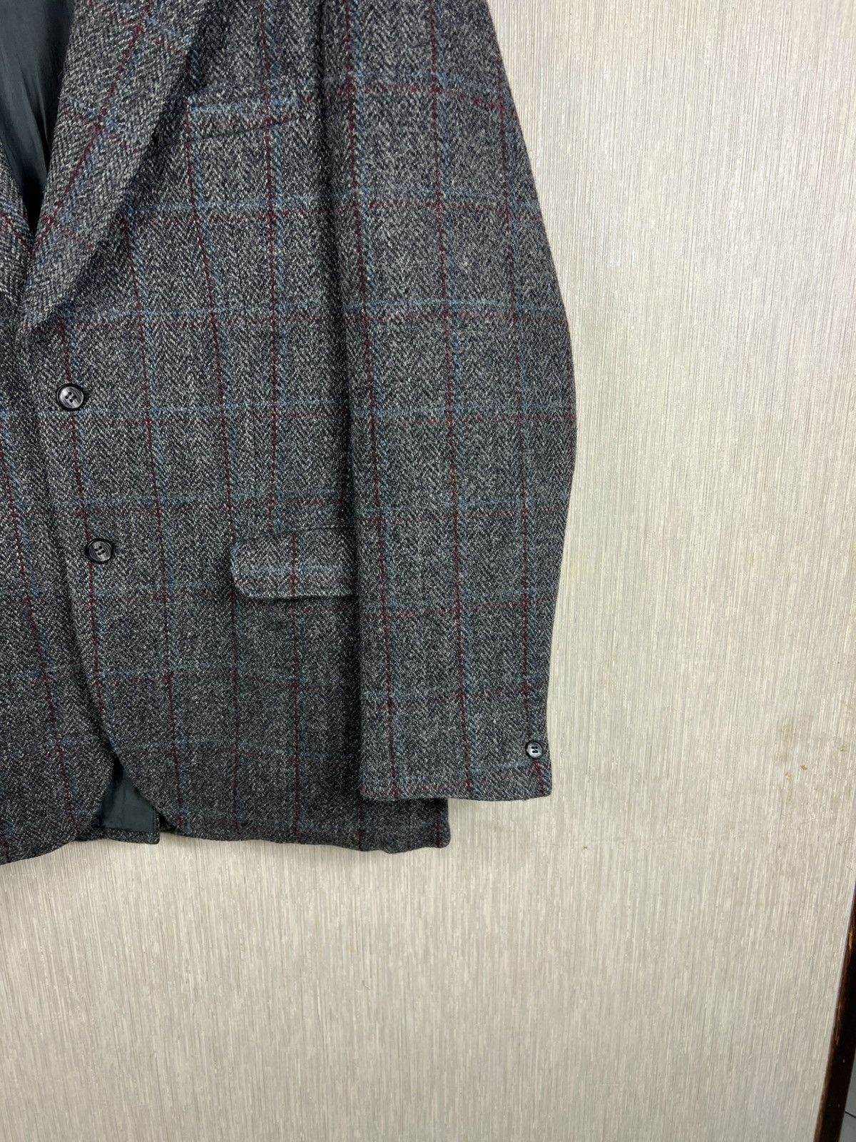 Harris Tweed Vintage 90s Harris Tweed wool light checked blazer jacket Size US L / EU 52-54 / 3 - 6 Thumbnail