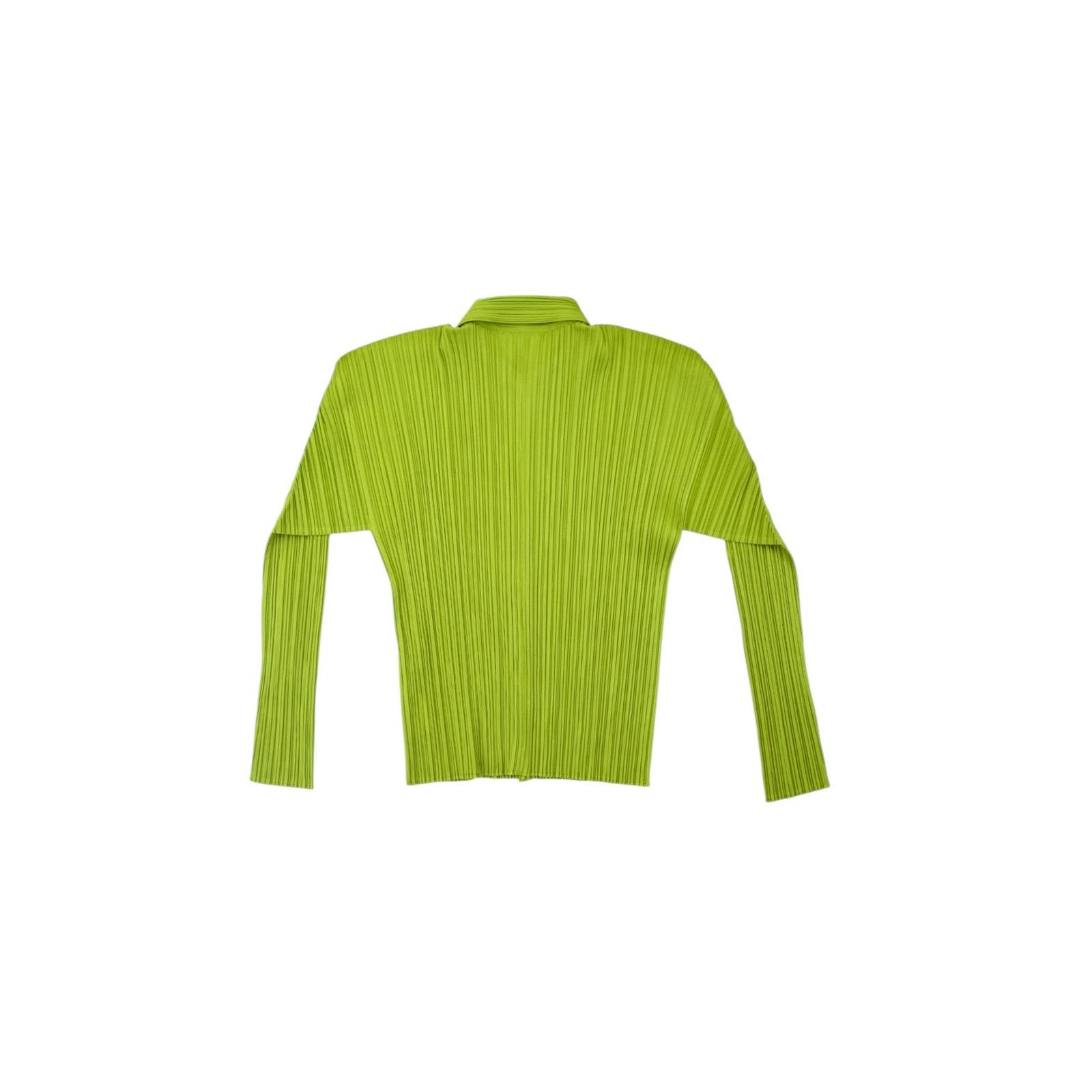 Issey Miyake Pleats Please Green Button Up Size L / US 10 / IT 46 - 2 Thumbnail