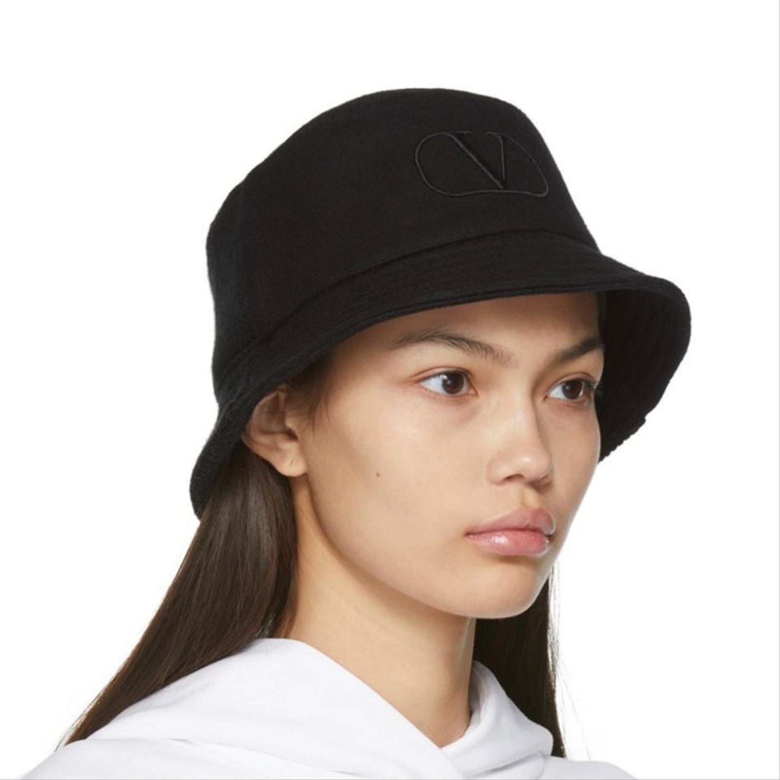 Valentino VLOGO embroidered bucket hat Size ONE SIZE - 3 Thumbnail