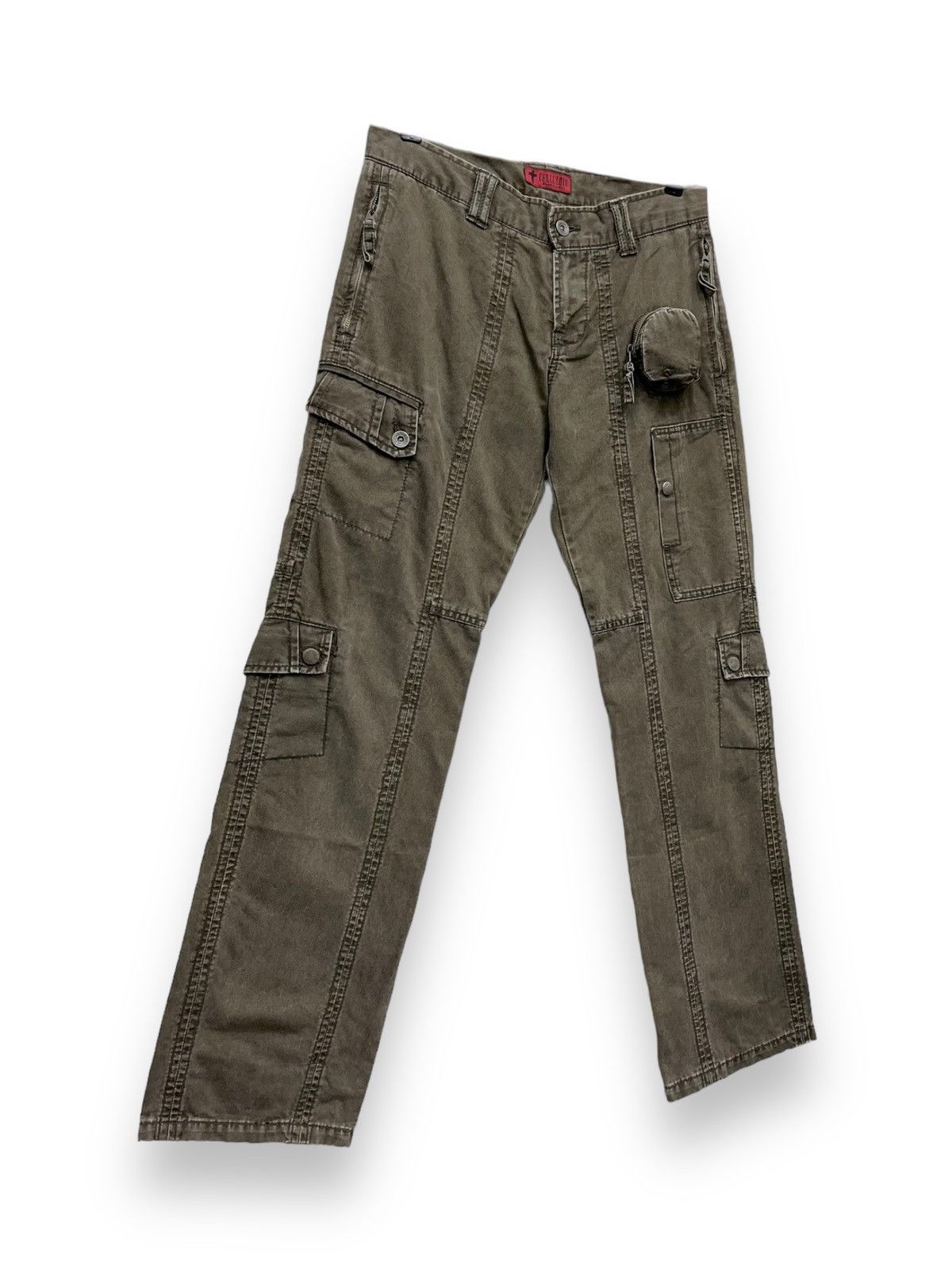 Designer 💥RARE🔥CELULLOID Designer Multipocket Tactical Cargo Pants Size US 29 - 4 Thumbnail