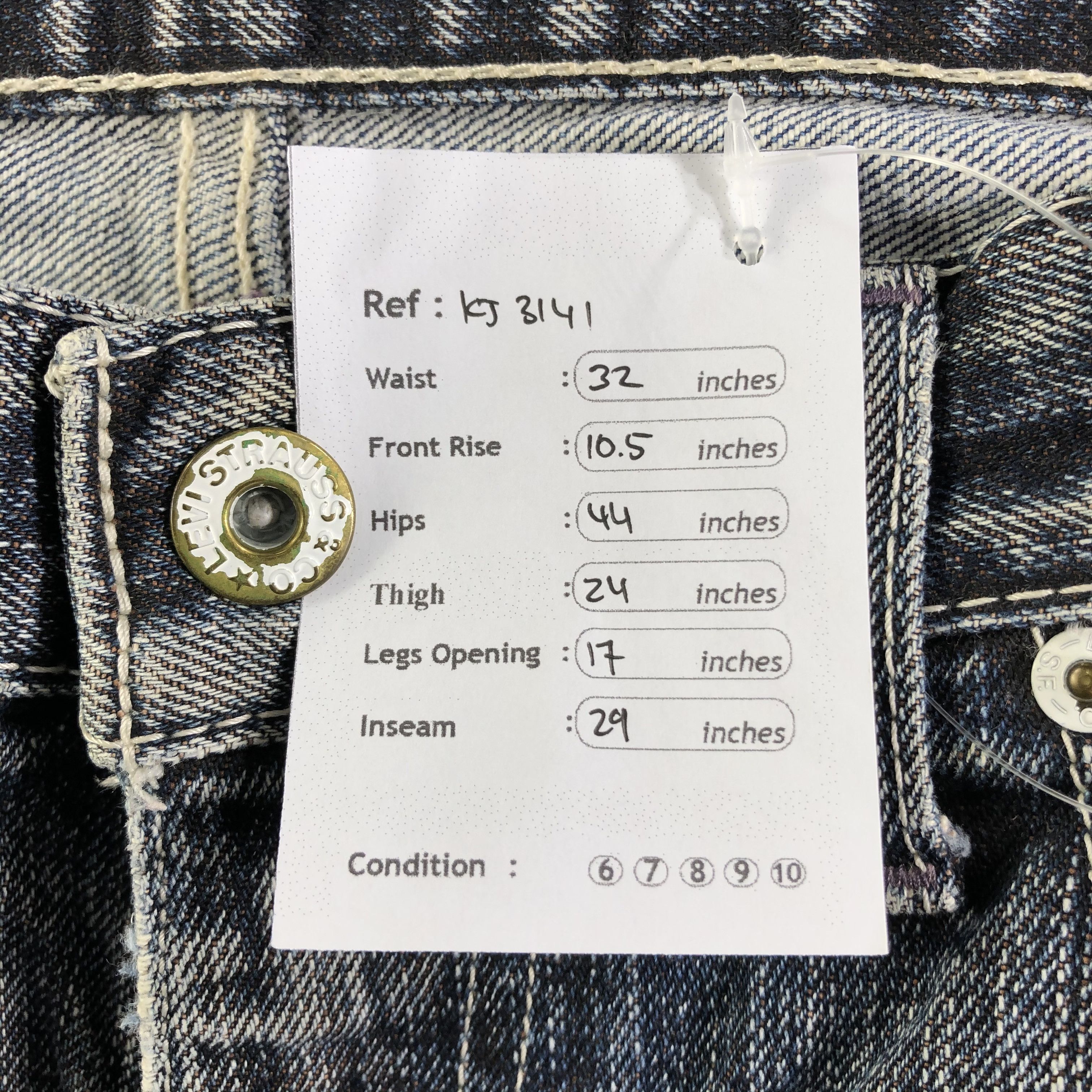 Levi's Vintage Levis 503 Jeans Distresed Denim KJ3141 Size US 31 - 12 Thumbnail
