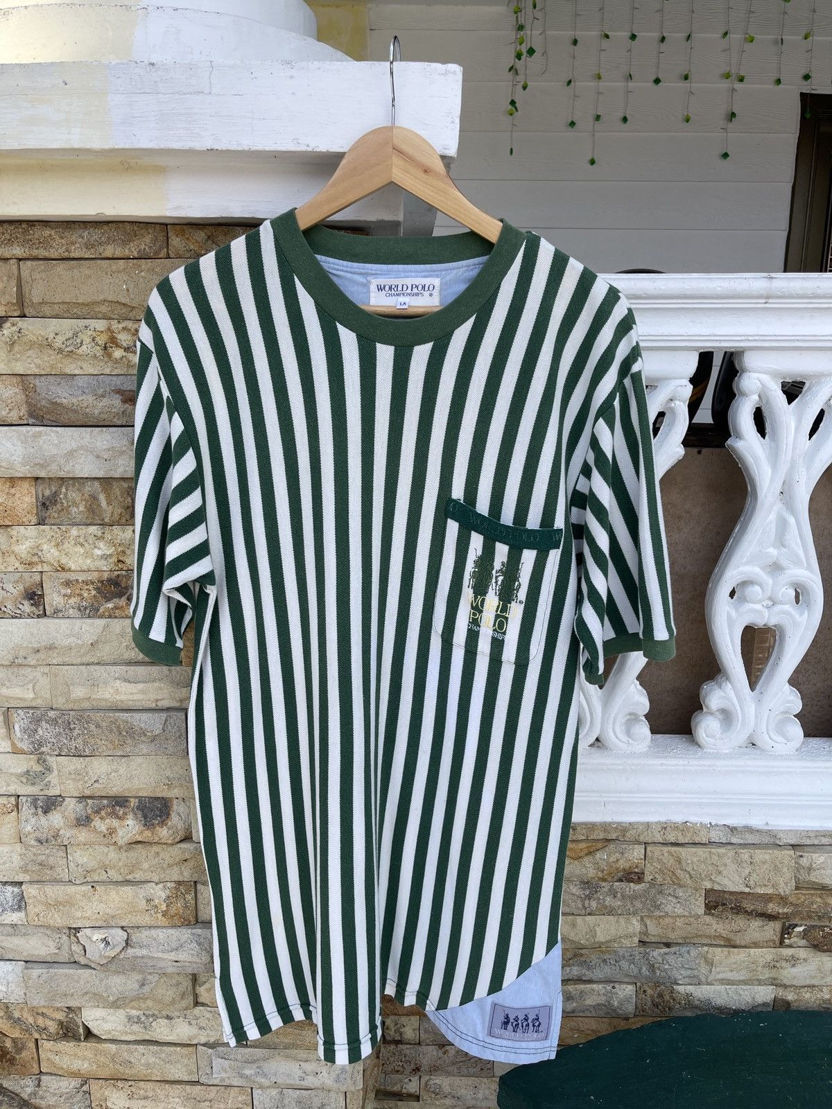 Ralph Lauren Last Drop🔥Vtg POLO RALPH LAUREN World Polo Championship Tee Size US M / EU 48-50 / 2 - 1 Thumbnail