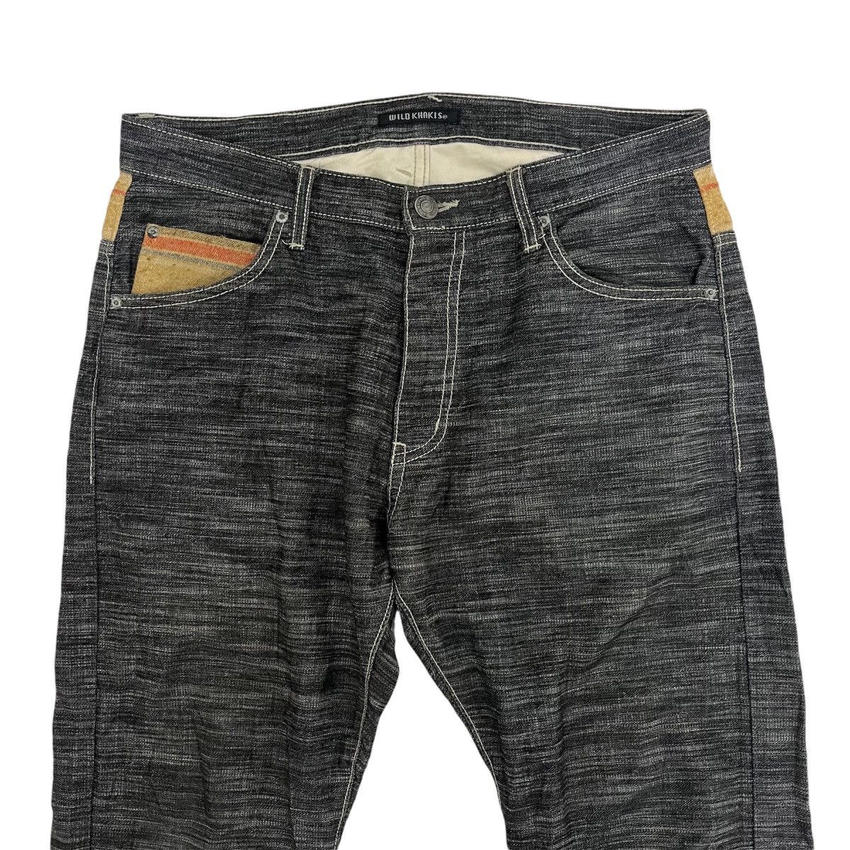 Vintage Vintage Wild Khakis Dark Grey Jeans Blanket Pocket Denim Size US 33 - 6 Thumbnail