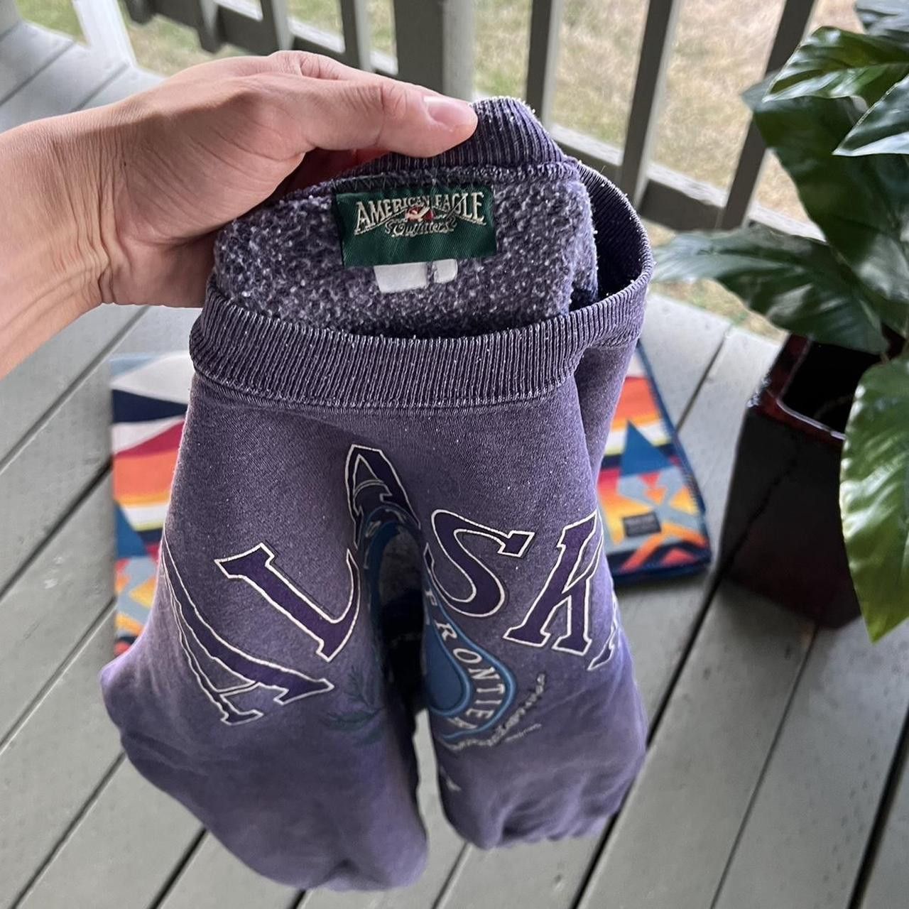 VINTAGE Alaska Sweatshirt Polar Bear Distressed American