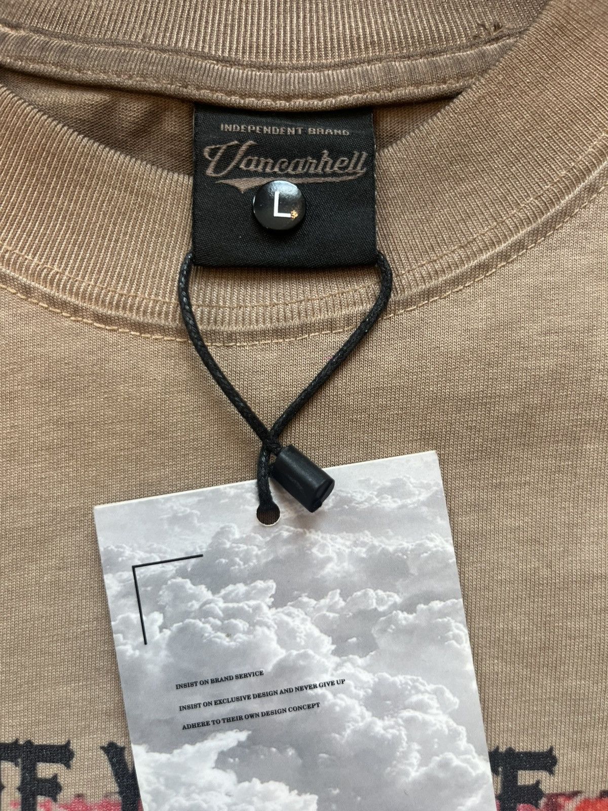 Other Vancarhell Large Brown Relax Fit 1988 Black Wash Graphic Tee Size US L / EU 52-54 / 3 - 4 Thumbnail