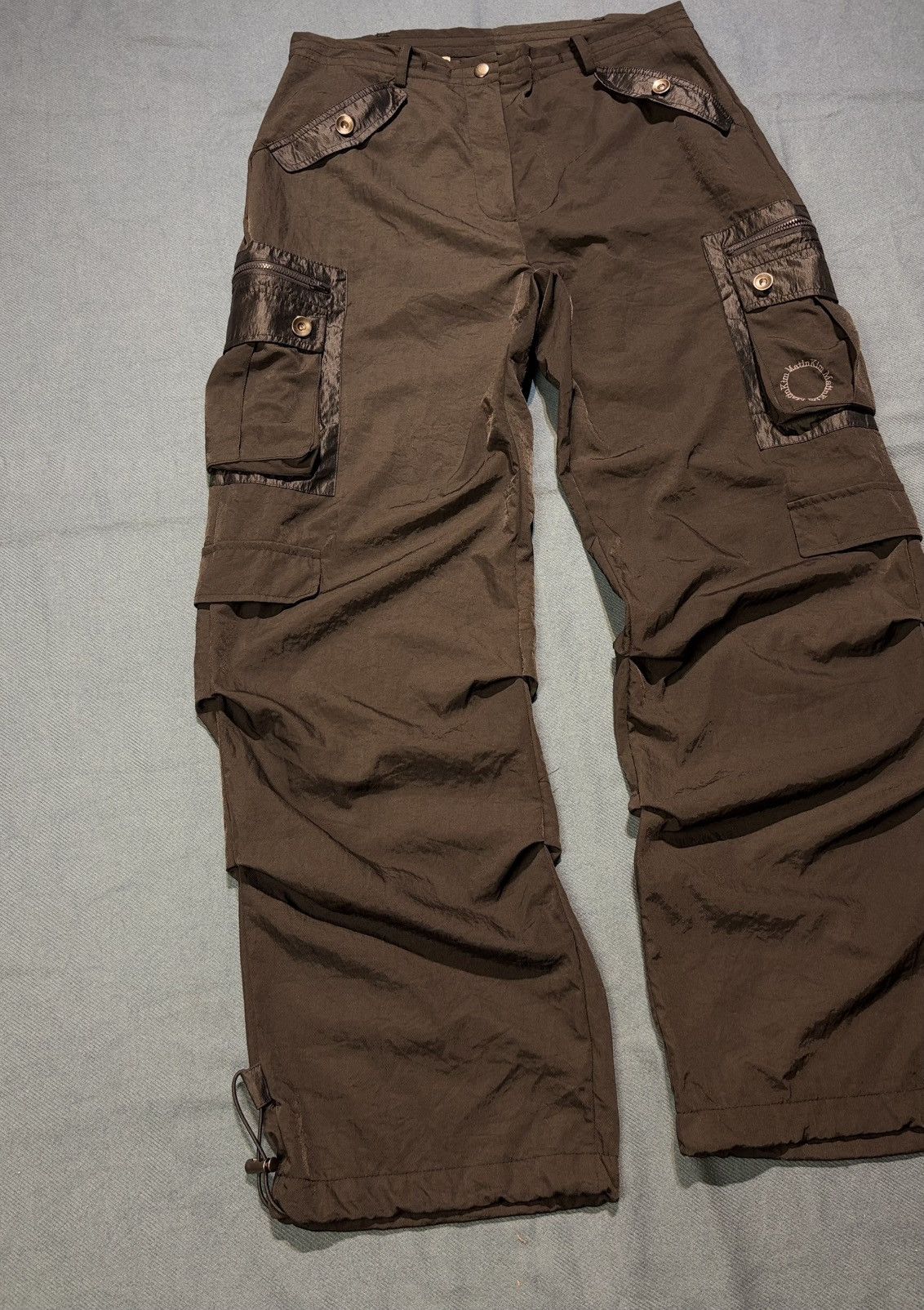 Matin Kim Matin Kim Nylon Cords Multipockets Cargo Pants W35 Size US 35 - 3 Thumbnail