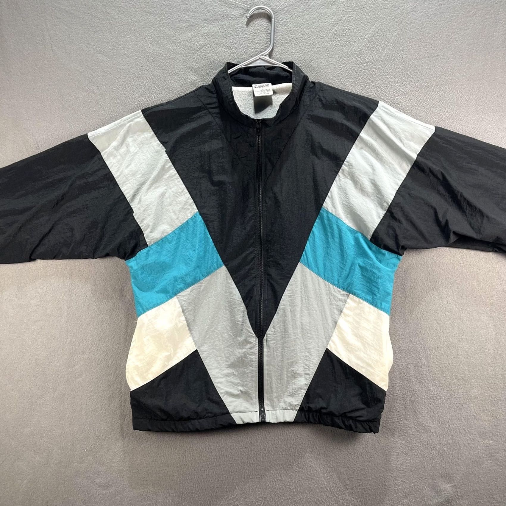 Vintage VINTAGE Cheetah by Mervyns Jacket Mens Medium Black Windbreaker 80s 90s Retro Geometric Size US M / EU 48-50 / 2 - 3 Thumbnail