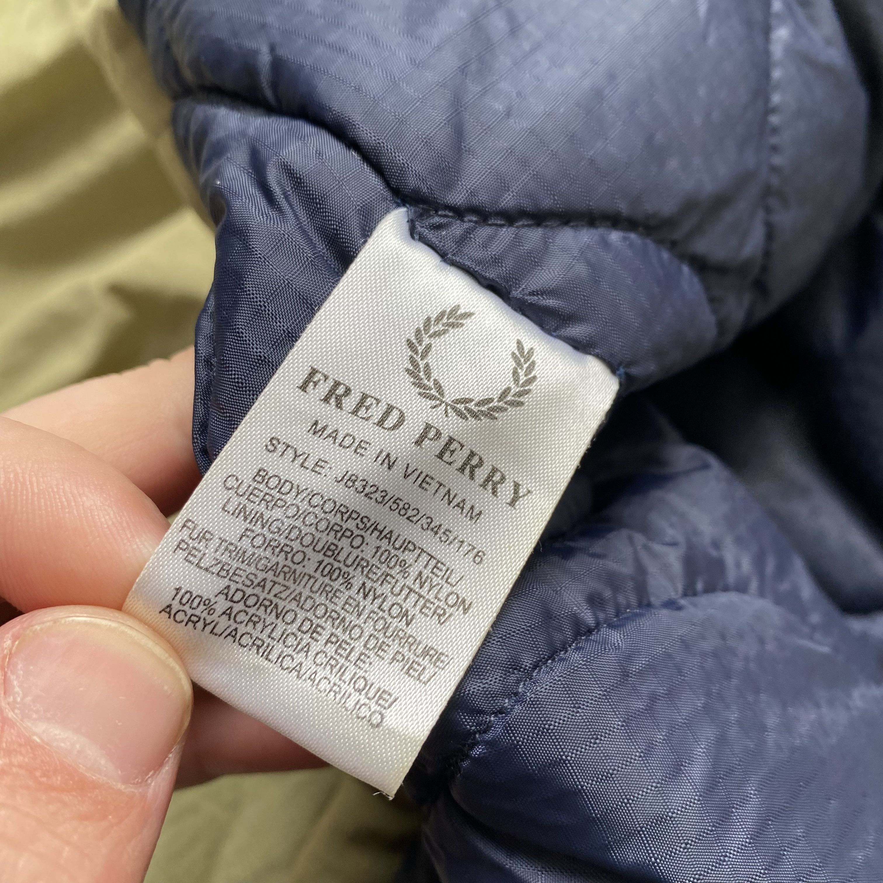 Fred Perry 80-90s Fred Perry Vintage parka puffer jacket sun faded Size US M / EU 48-50 / 2 - 9 Thumbnail
