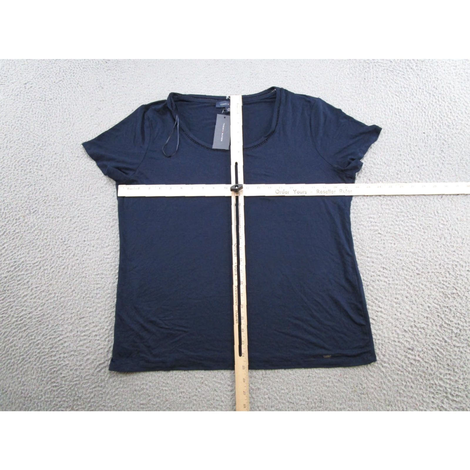 Tommy Hilfiger Tommy Hilfiger Womens Short Sleeve Shirt Tee XL Navy Blue NEW Size XL / US 12-14 / IT 48-50 - 5 Thumbnail