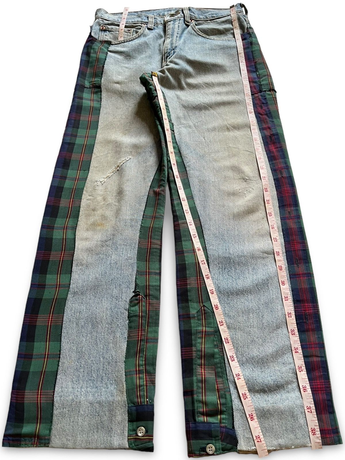 Levi's SALES🔥Vintage 90s Levis 505 Blue Wash Distress Loose Jeans Size US 29 - 12 Thumbnail