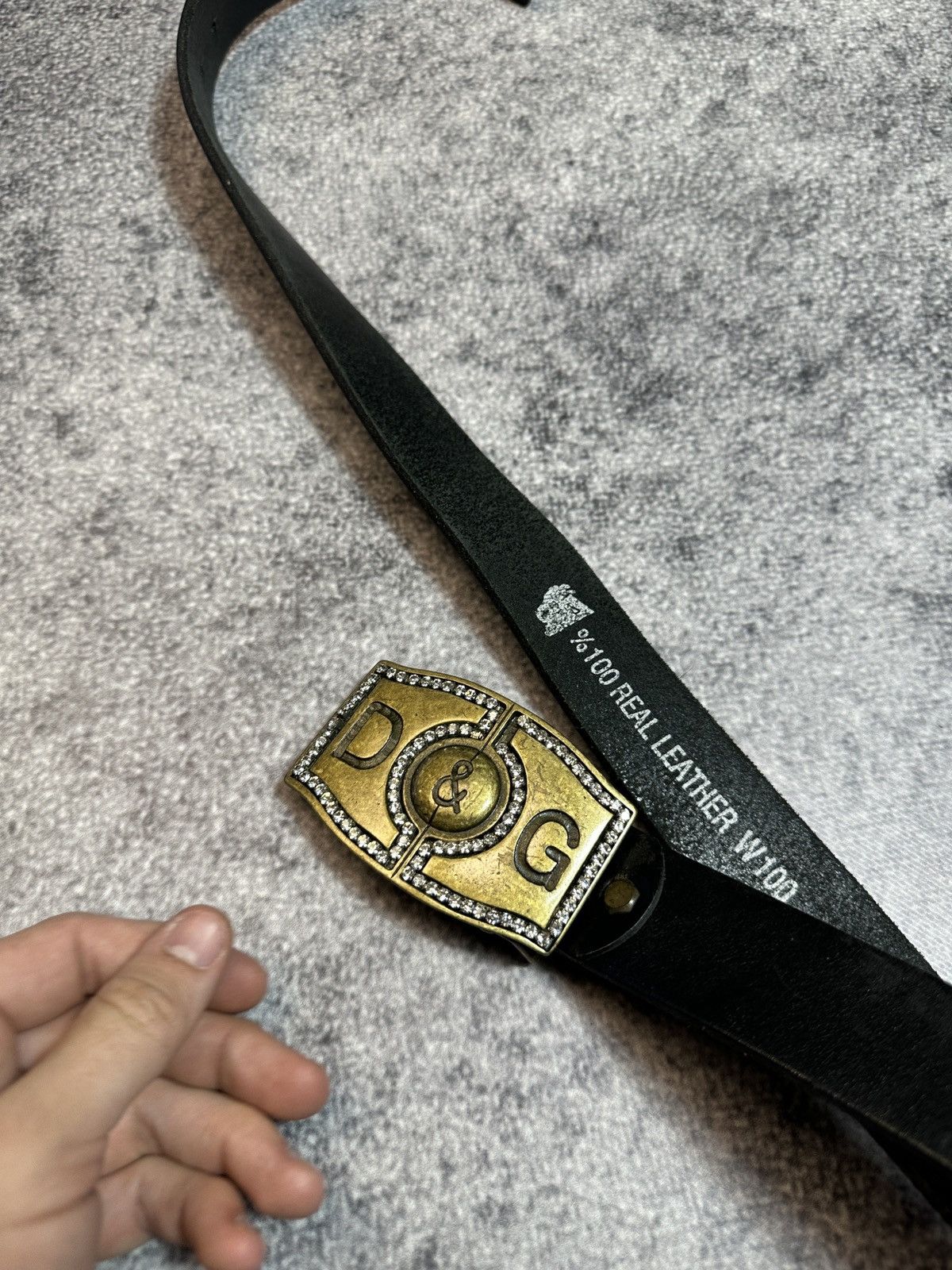 Designer Y2K D&G Dolce&Gabbana Logo Belts Streetwear Rare USA Style Size ONE SIZE - 2 Thumbnail