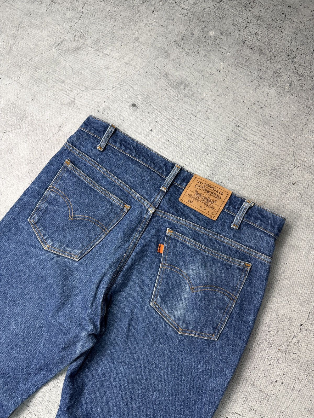 Levi's Jeans 80s Vintage Levi's 517 Light Wash Flared Jeans Size US 36 / EU 52 - 4 Thumbnail
