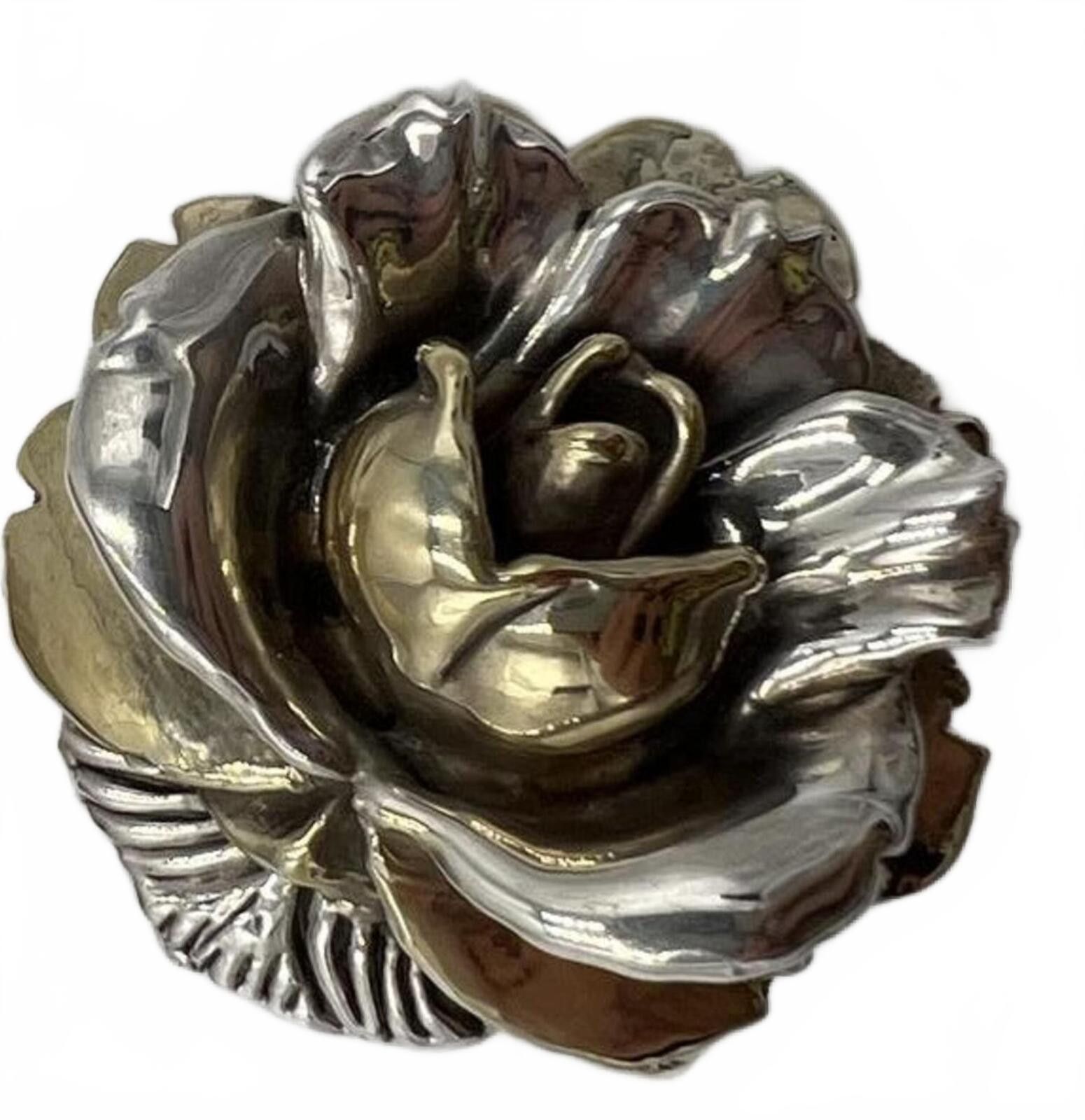 Other LGW Sterling Silver Electroform Rose Brooch Size ONE SIZE - 4 Thumbnail