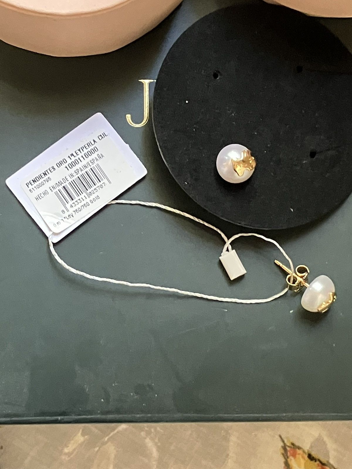 TOUS 18k yellow gold pearl earrings with tag Size ONE SIZE - 4 Thumbnail