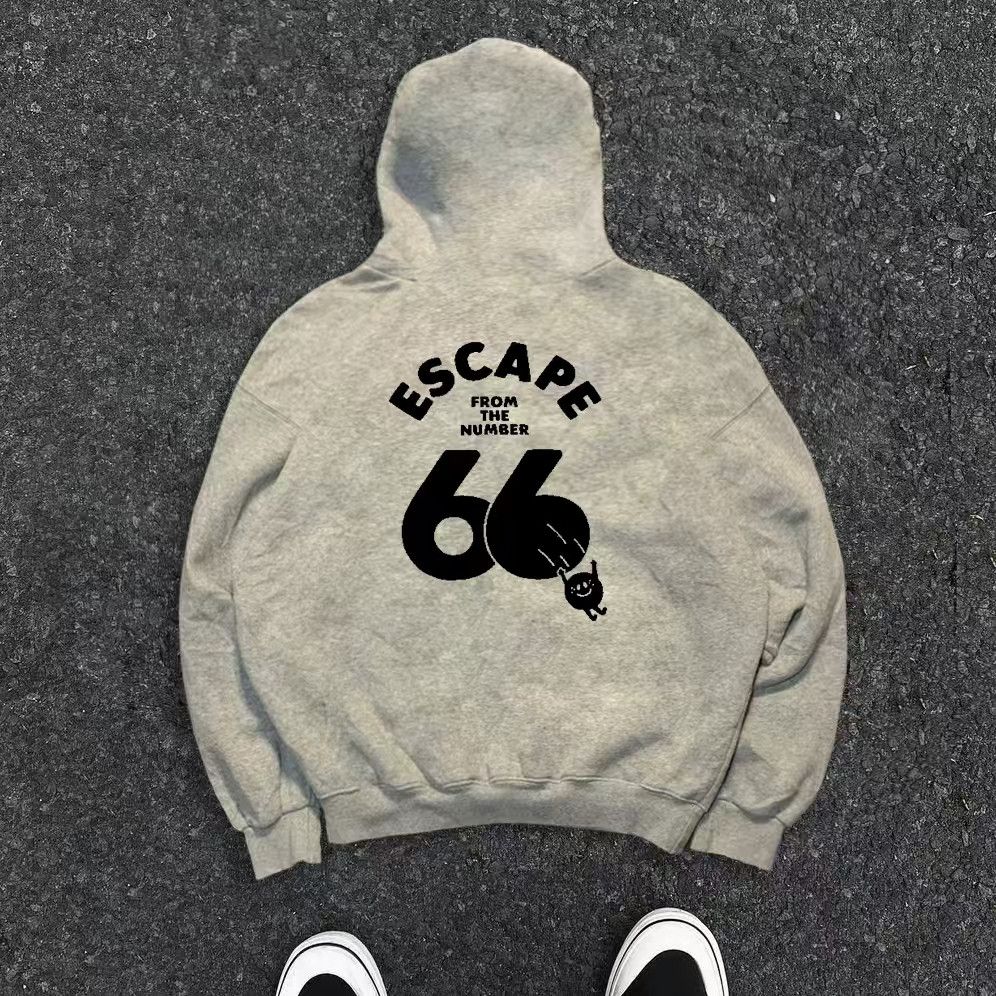 Japanese Brand × Vintage Men's street fashion washed printed hoodie y2k Size US L / EU 52-54 / 3 - 2 Thumbnail