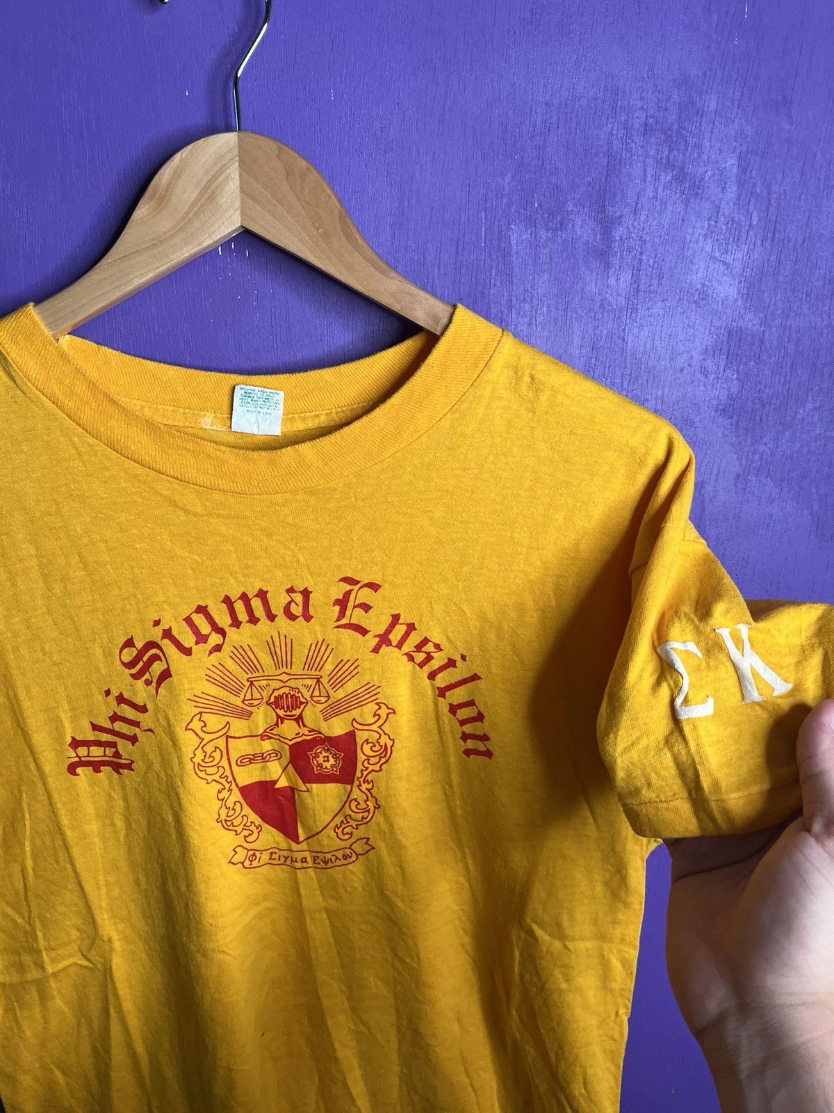 Vintage Vintage 60s/70s Phi sigma epsilon t-shirt Size US M / EU 48-50 / 2 - 3 Thumbnail