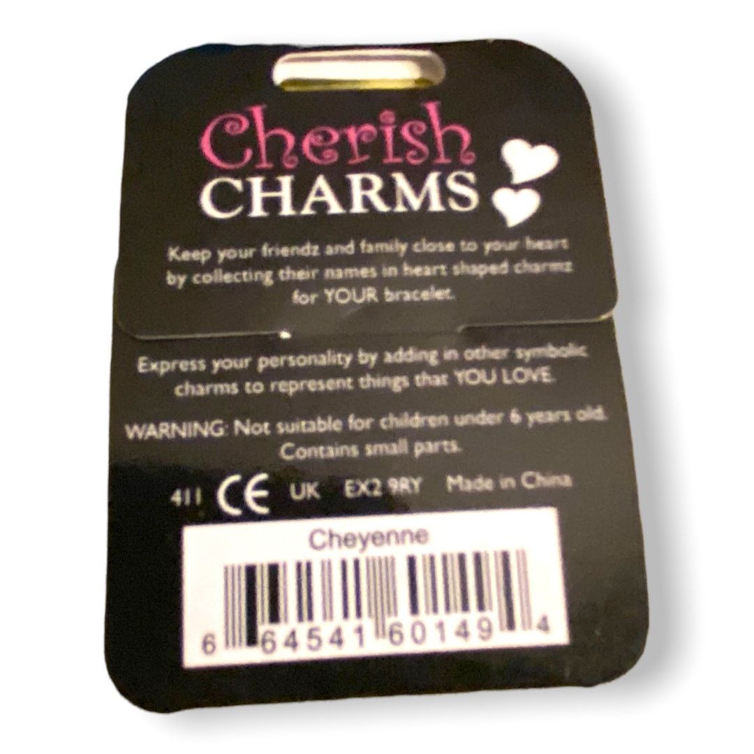 Other Cherish Charms CHEYENNE Name Bracelet Charm NEW Silvertone Size ONE SIZE - 2 Thumbnail