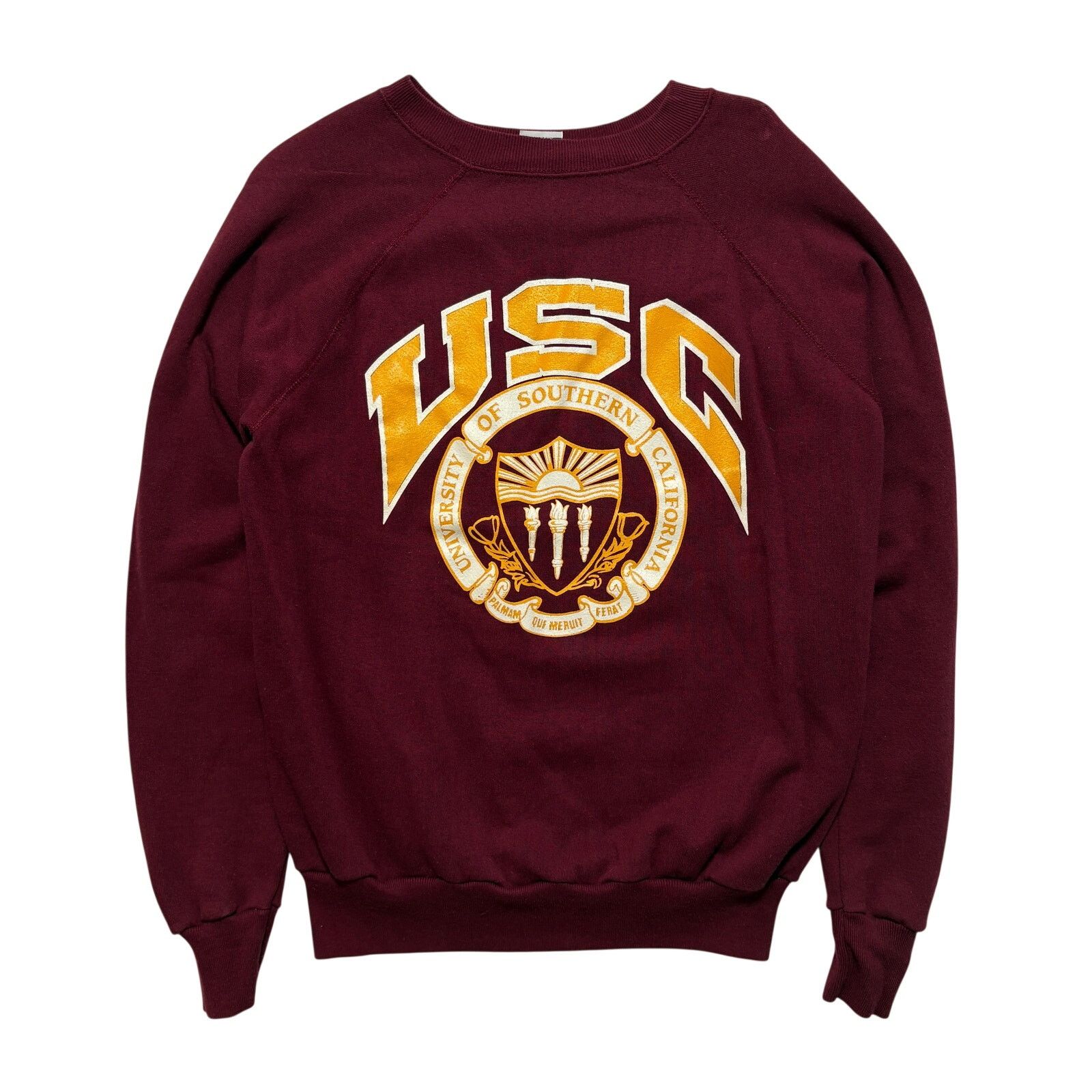 Hanes VTG 80s USC College Sweatshirt Red Mens XL Size US XL / EU 56 / 4 - 1 Thumbnail