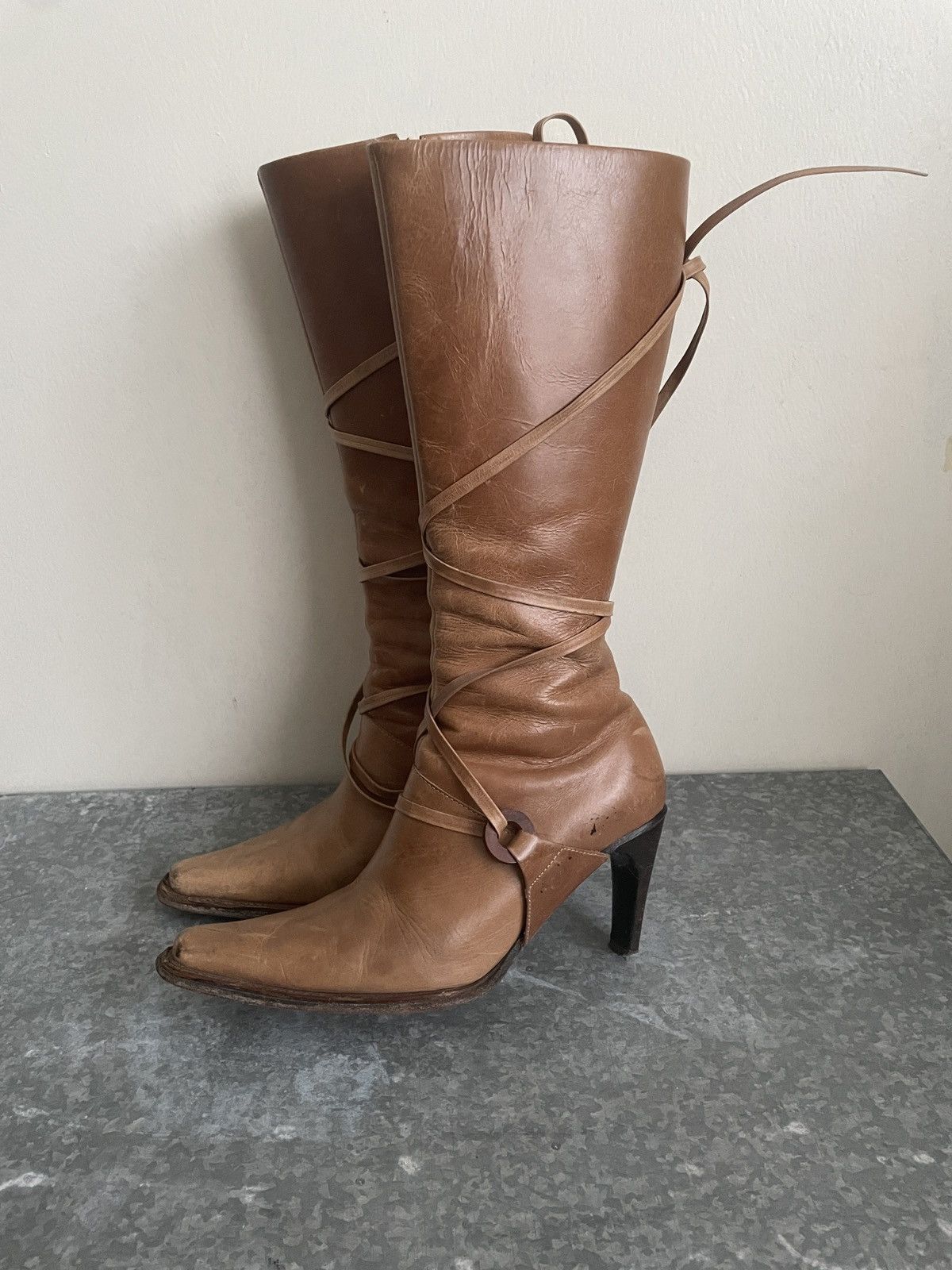Vintage VINTAGE BRAZILLIAN LACE UP BOOTS Size US 6 / IT 36 - 1 Thumbnail